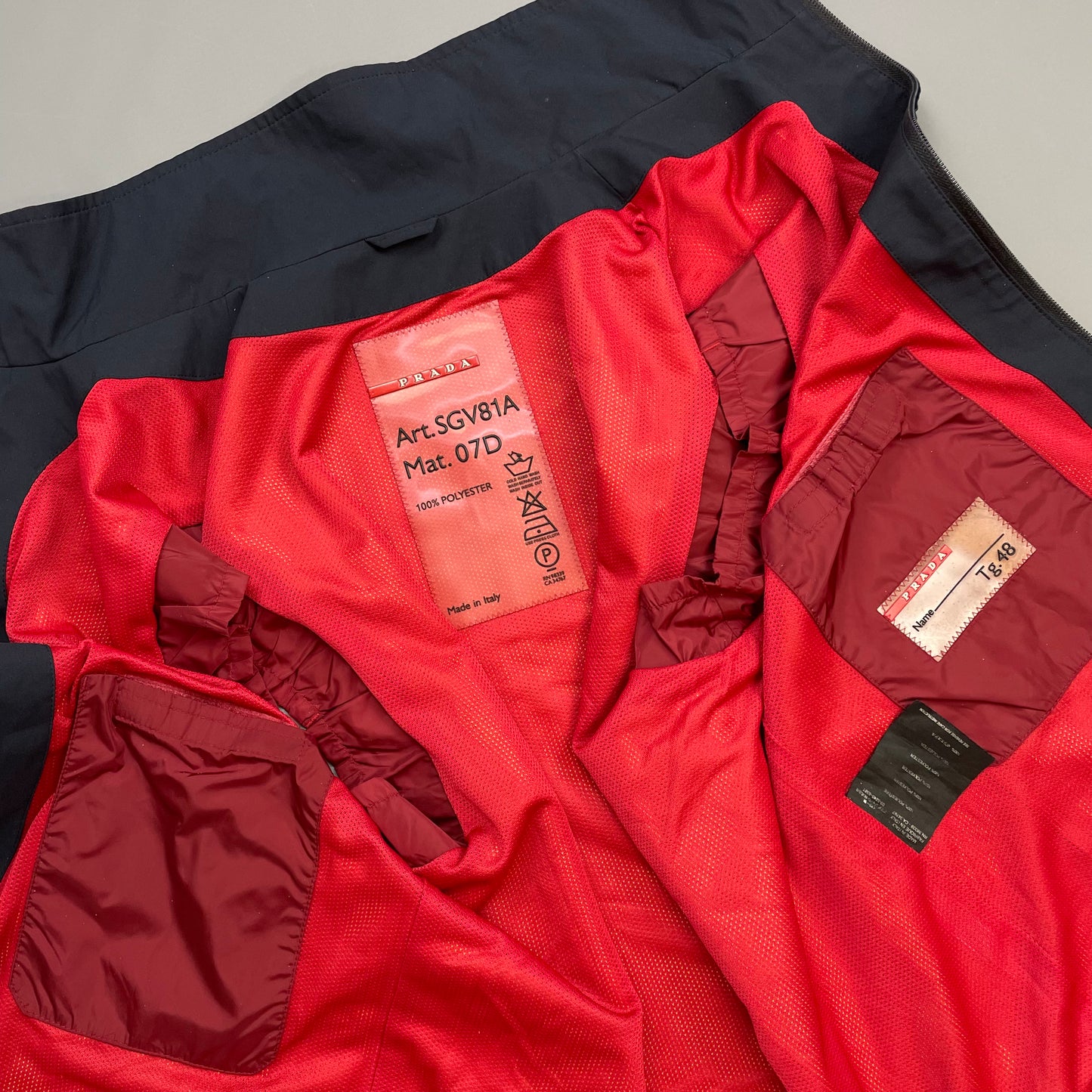Prada Sport Navy 00s Technical Gilet Vest