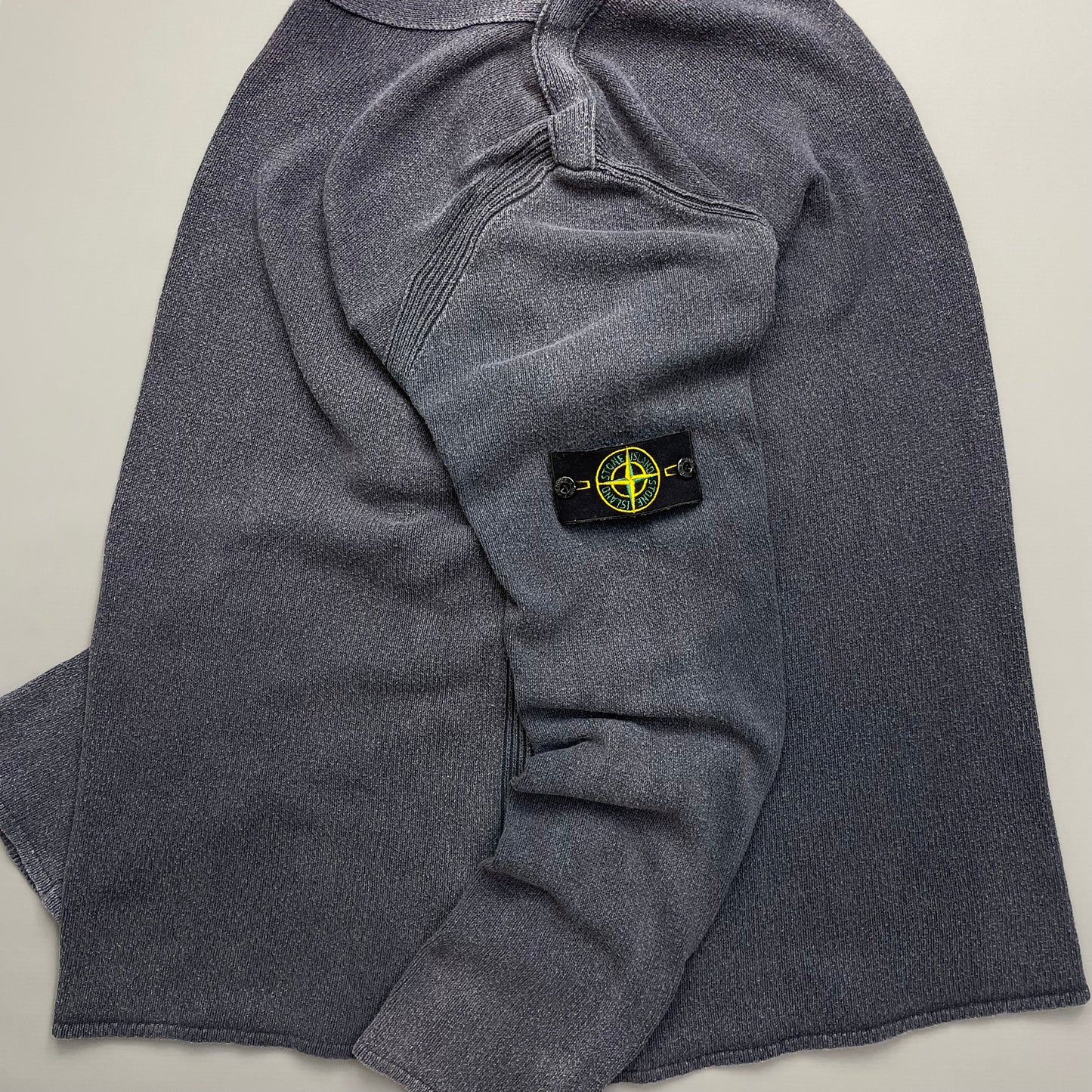 Stone Island Grey Lightweight 00s Knit Jumper