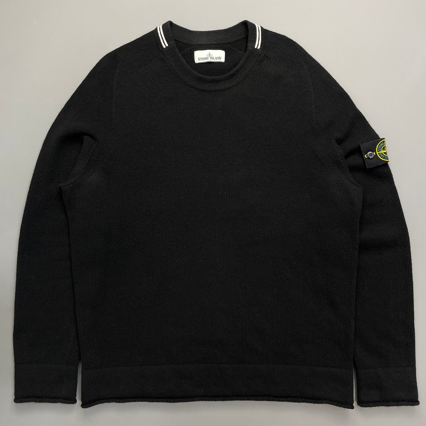 Stone Island Black AW17 Midweight Soft Knit Crewneck Jumper