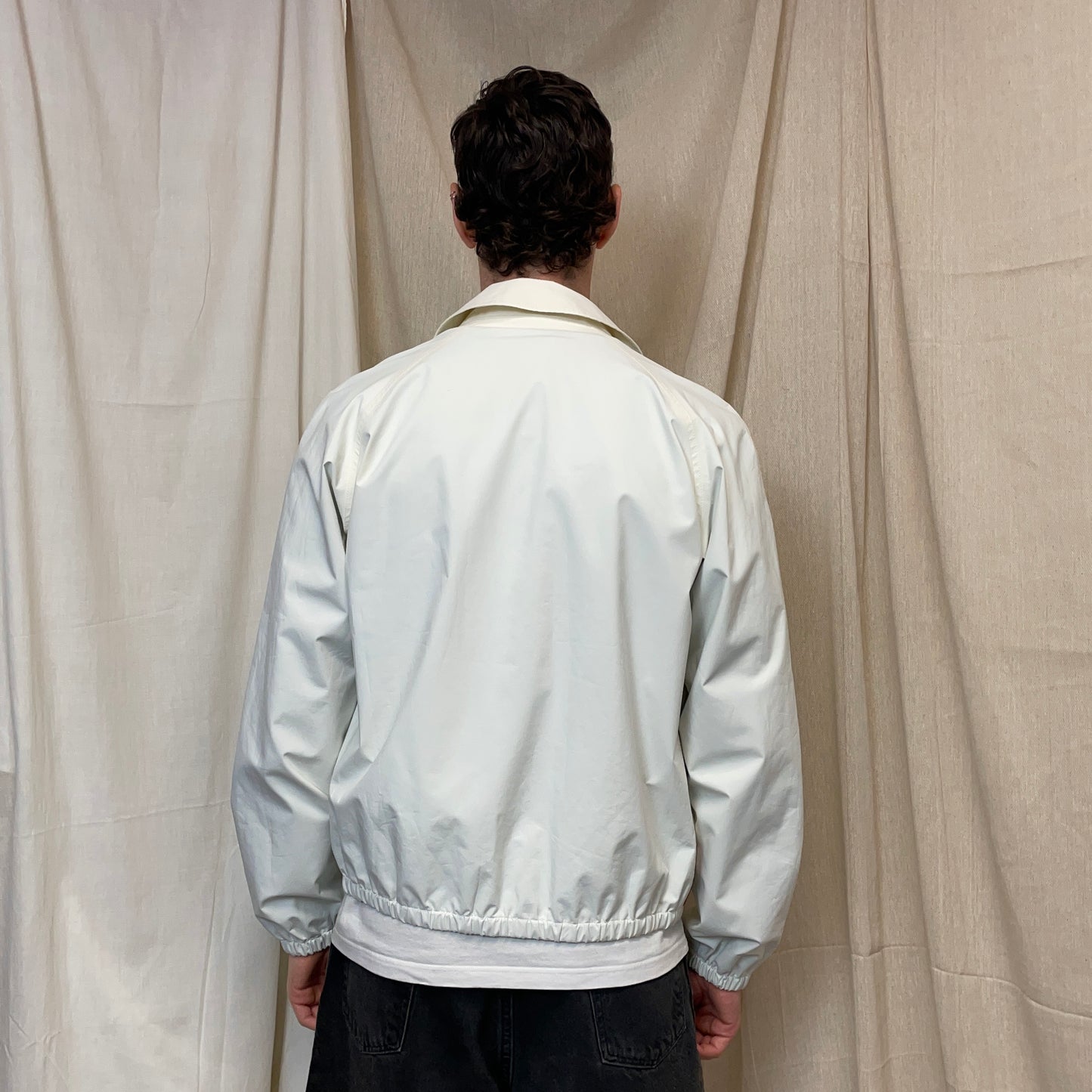 Prada Sport Cream White 00s Goretex Harrington Bomber Jacket