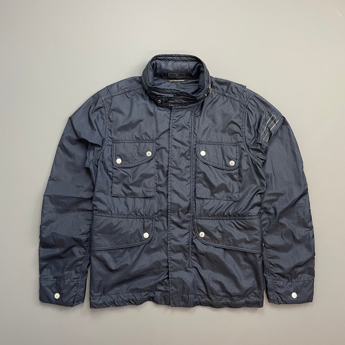 Stone Island Denims Navy SS09 Concealed Hood Tailored Field Jacket