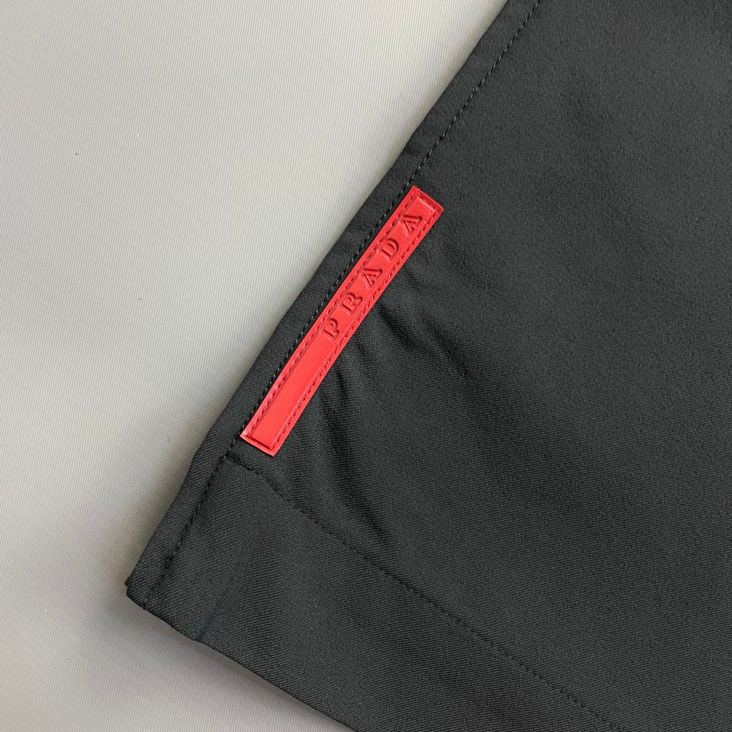Prada Sport Grey 00s Technical Nylon Straight Leg Trouser