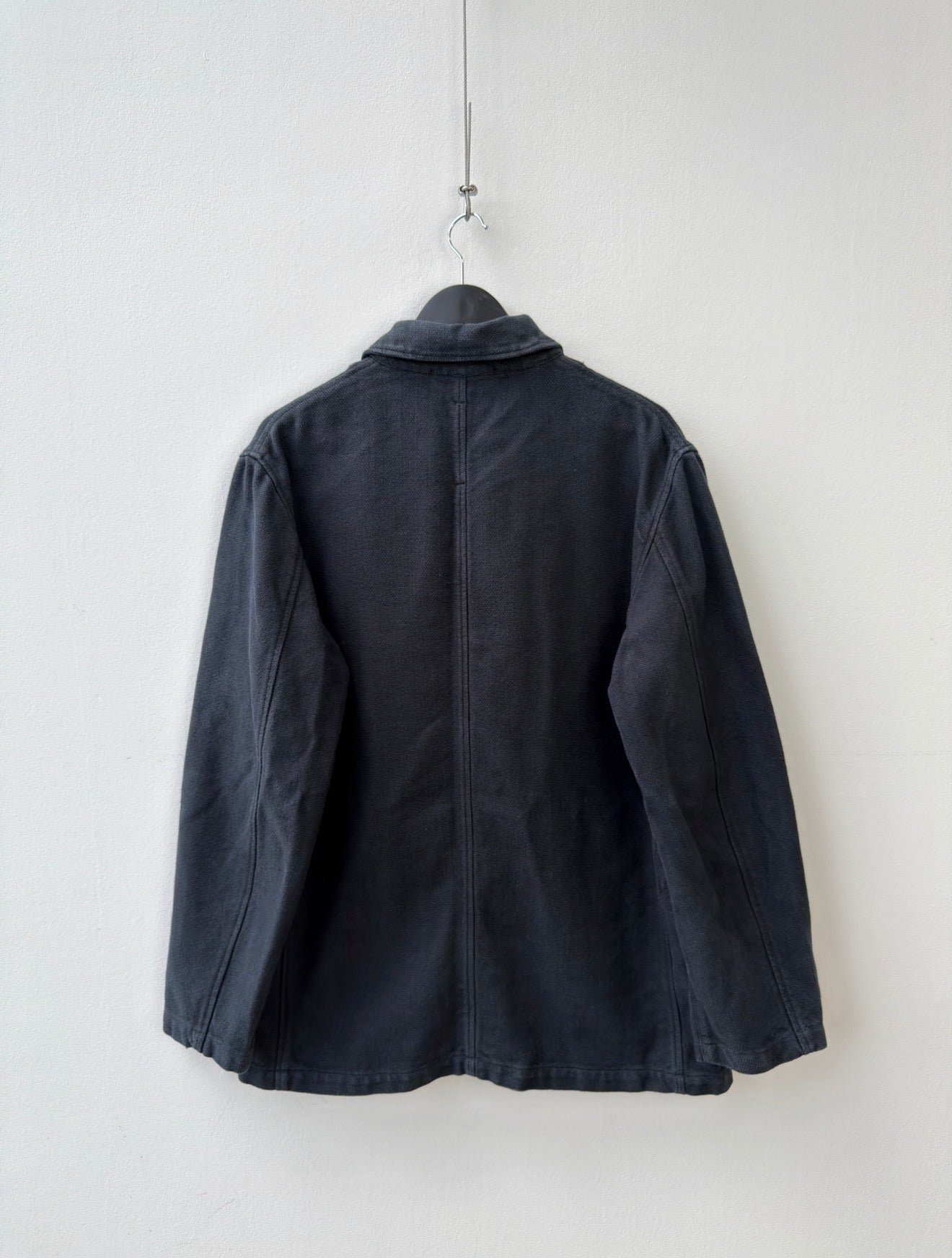 C.P. Company Navy Cotton Linen Button Workwear Jacket