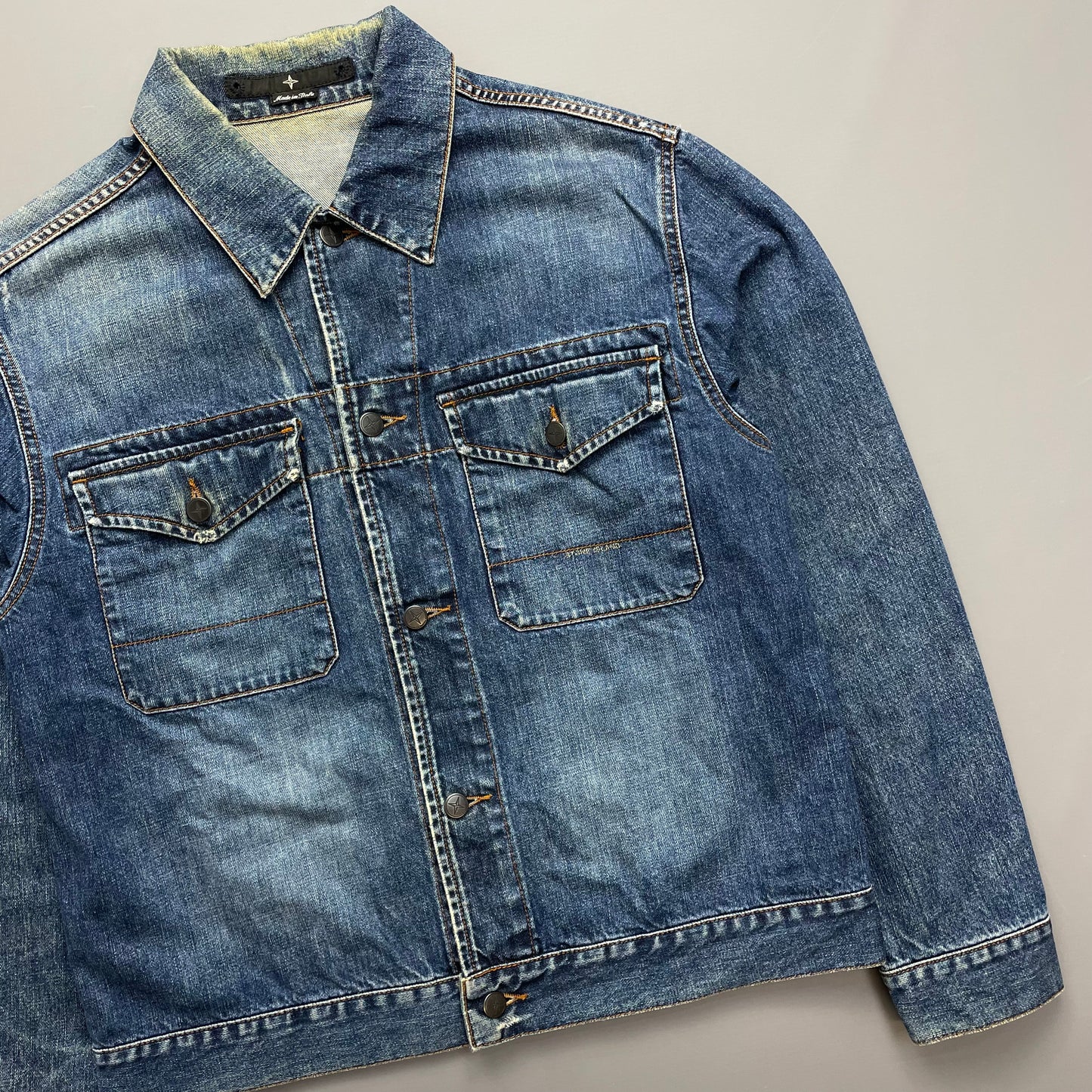 Stone Island Denims Blue Denim Trucker Jacket