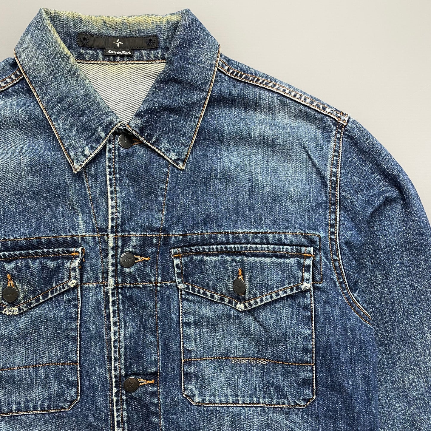 Stone Island Denims Blue Denim Trucker Jacket