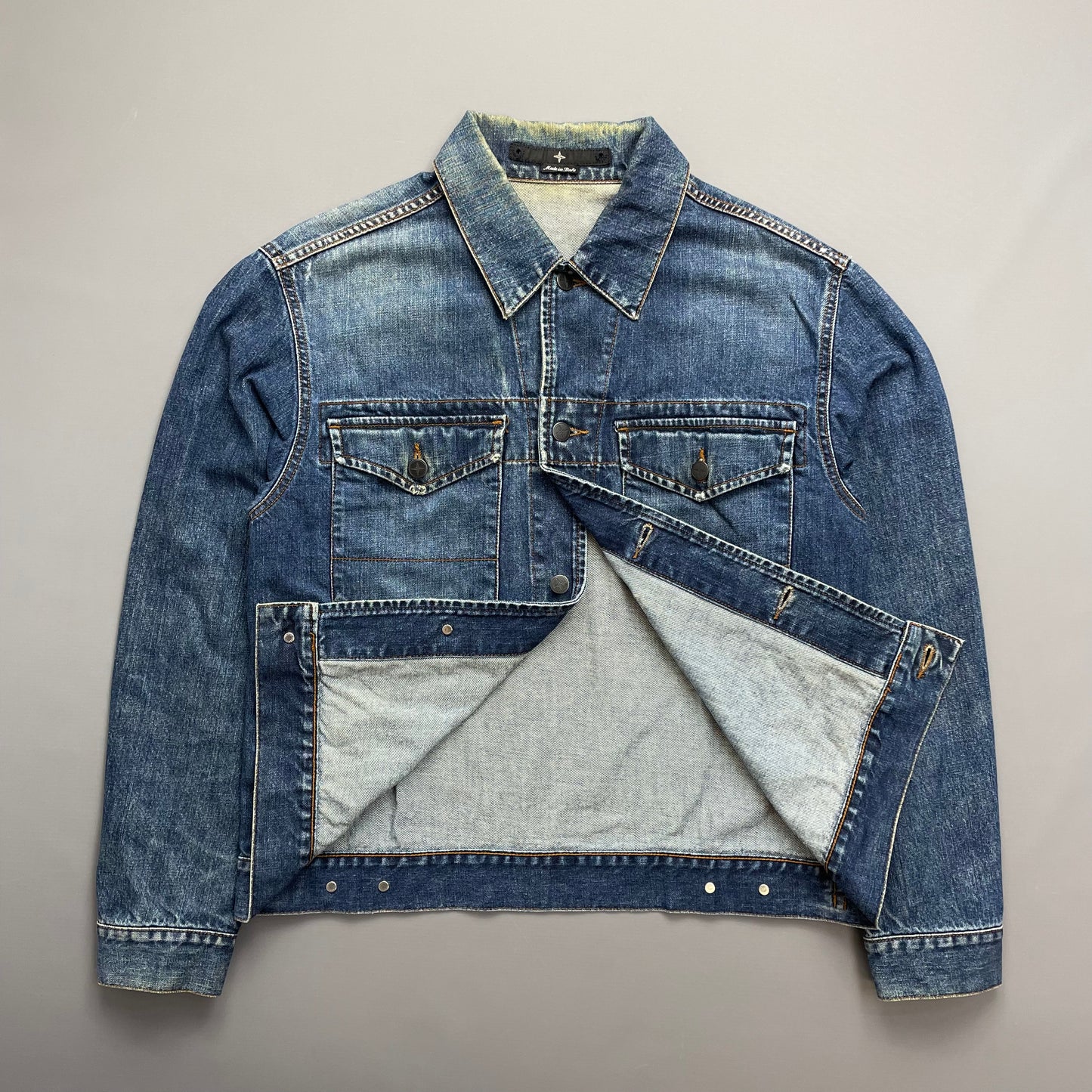 Stone Island Denims Blue Denim Trucker Jacket
