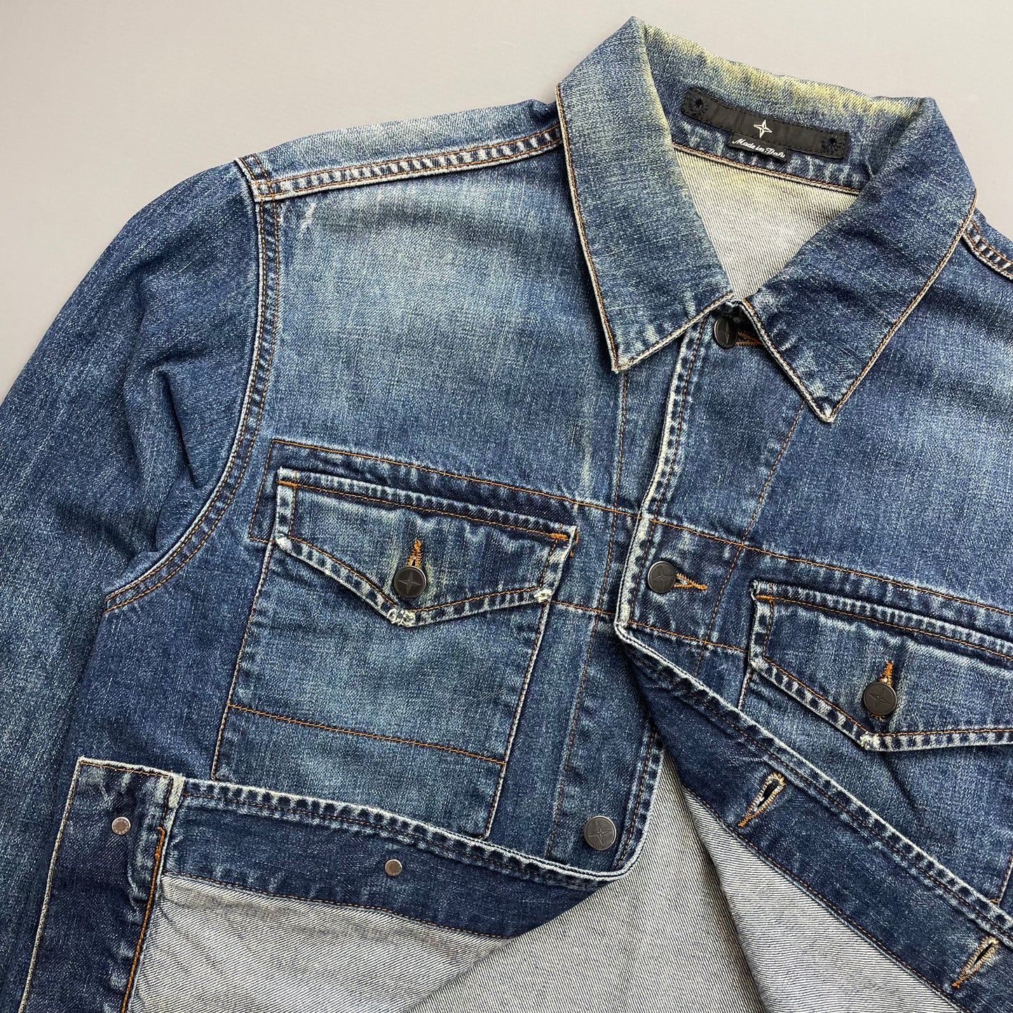 Stone Island Denims Blue Denim Trucker Jacket