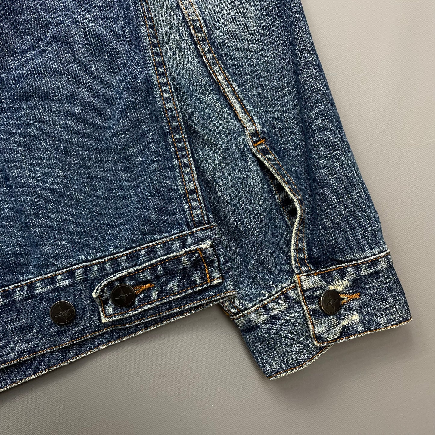 Stone Island Denims Blue Denim Trucker Jacket