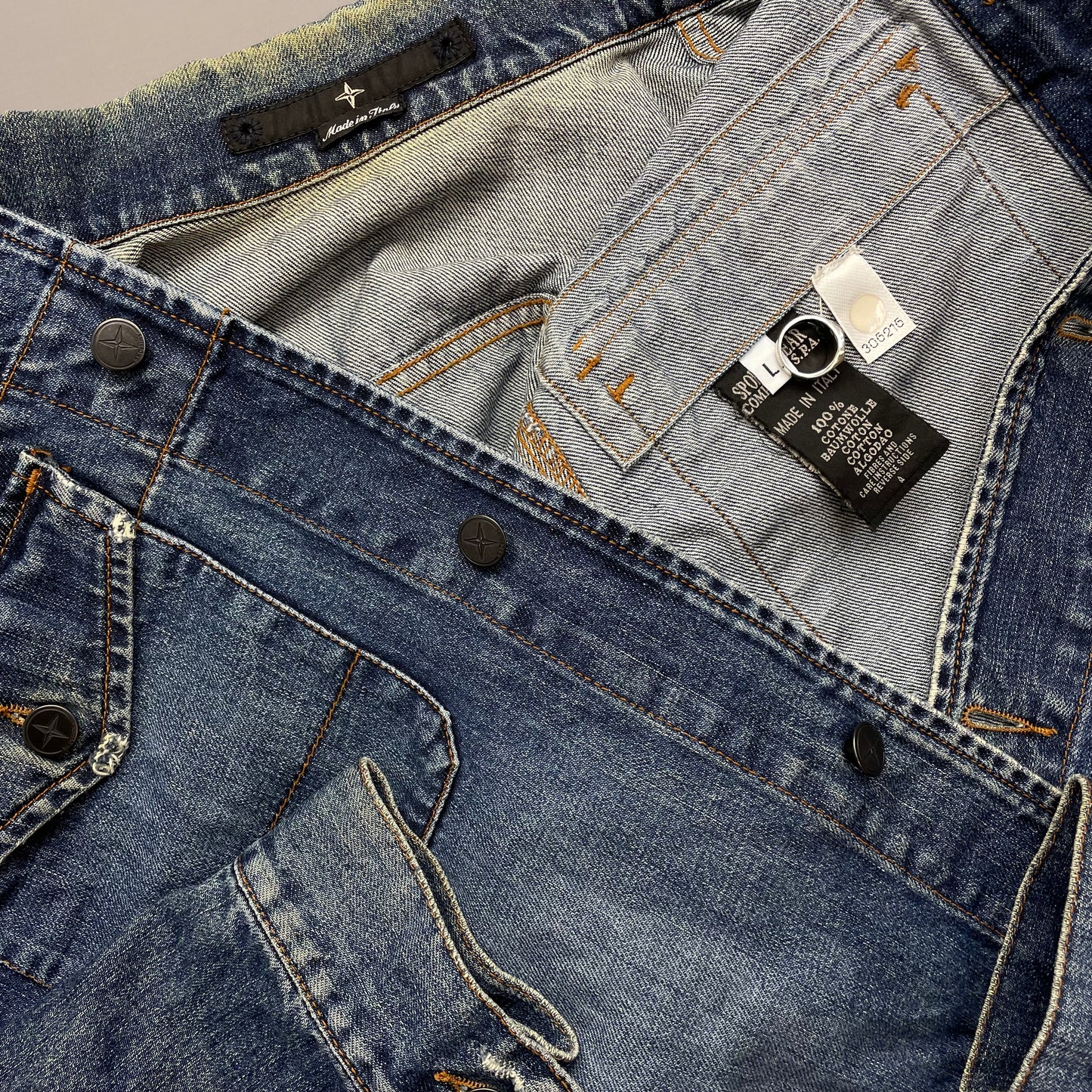 Stone Island Denims Blue Denim Trucker Jacket