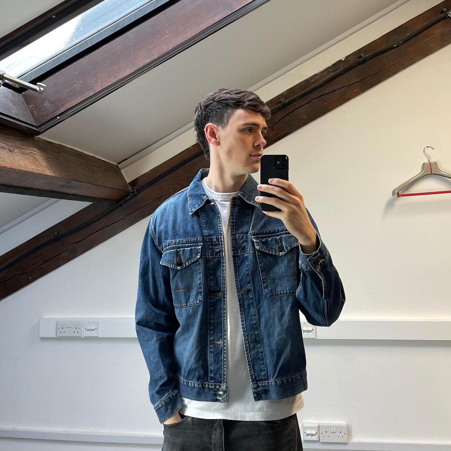 Stone Island Denims Blue Denim Trucker Jacket