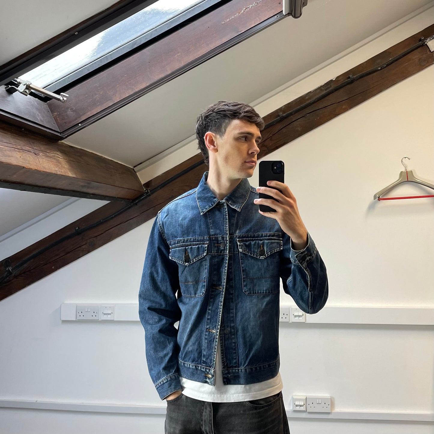 Stone Island Denims Blue Denim Trucker Jacket