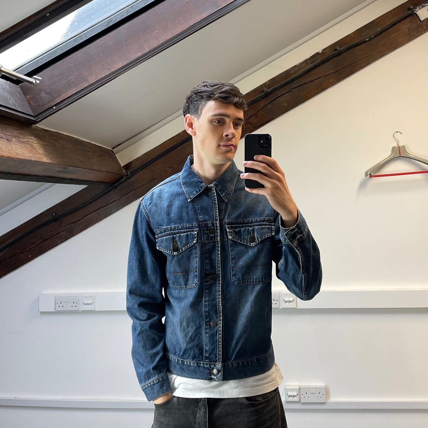 Stone Island Denims Blue Denim Trucker Jacket