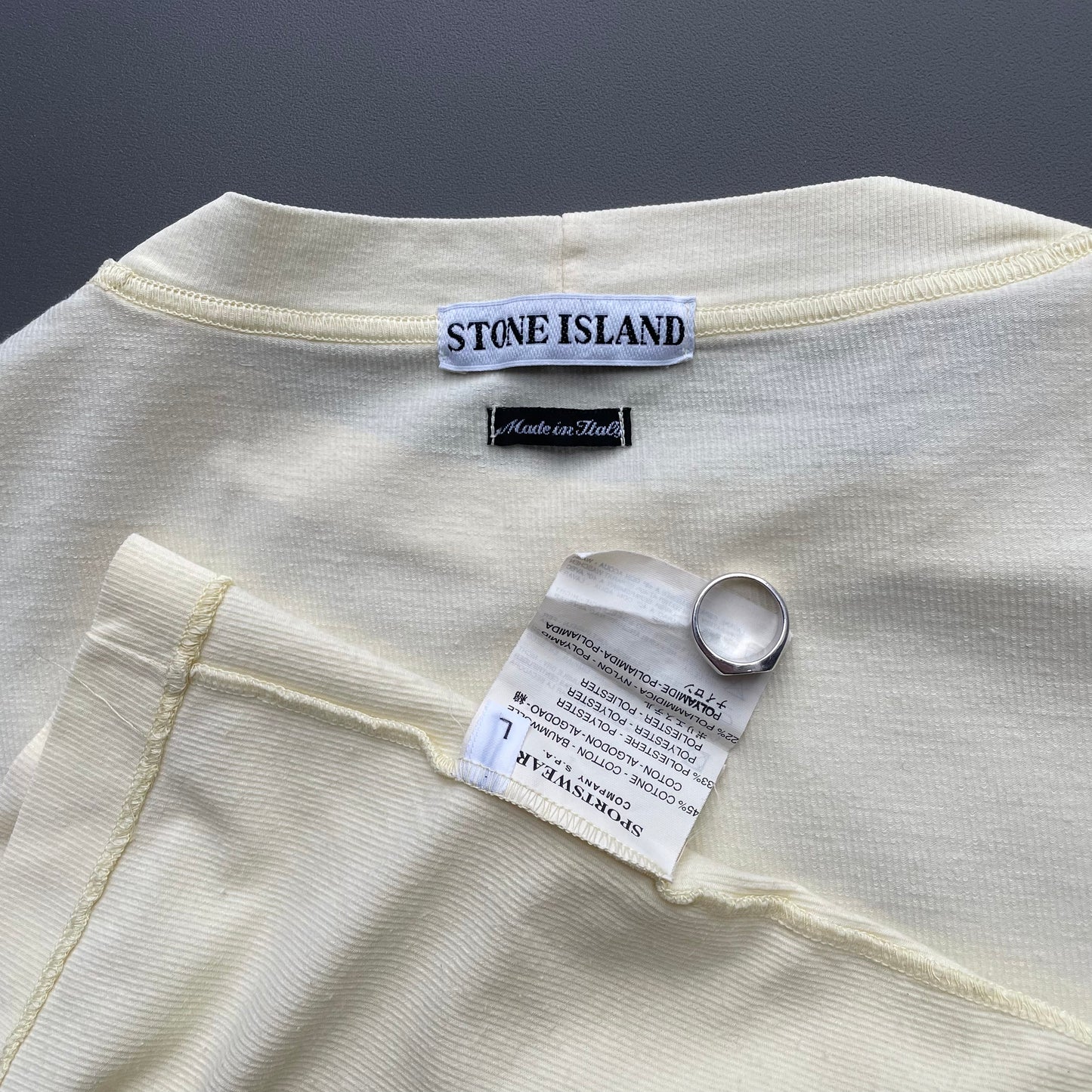 Stone Island Yellow SS98 Technical Emblem T-Shirt