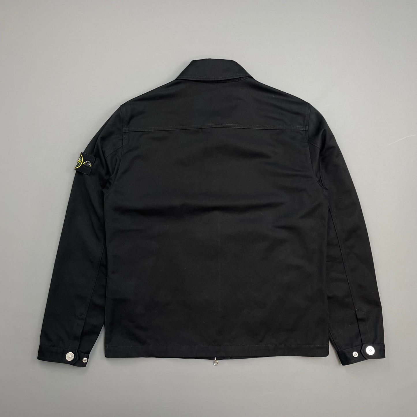 Stone Island Black SS22 Workwear R-Garbadine 3/1 Zip-Through Jacket