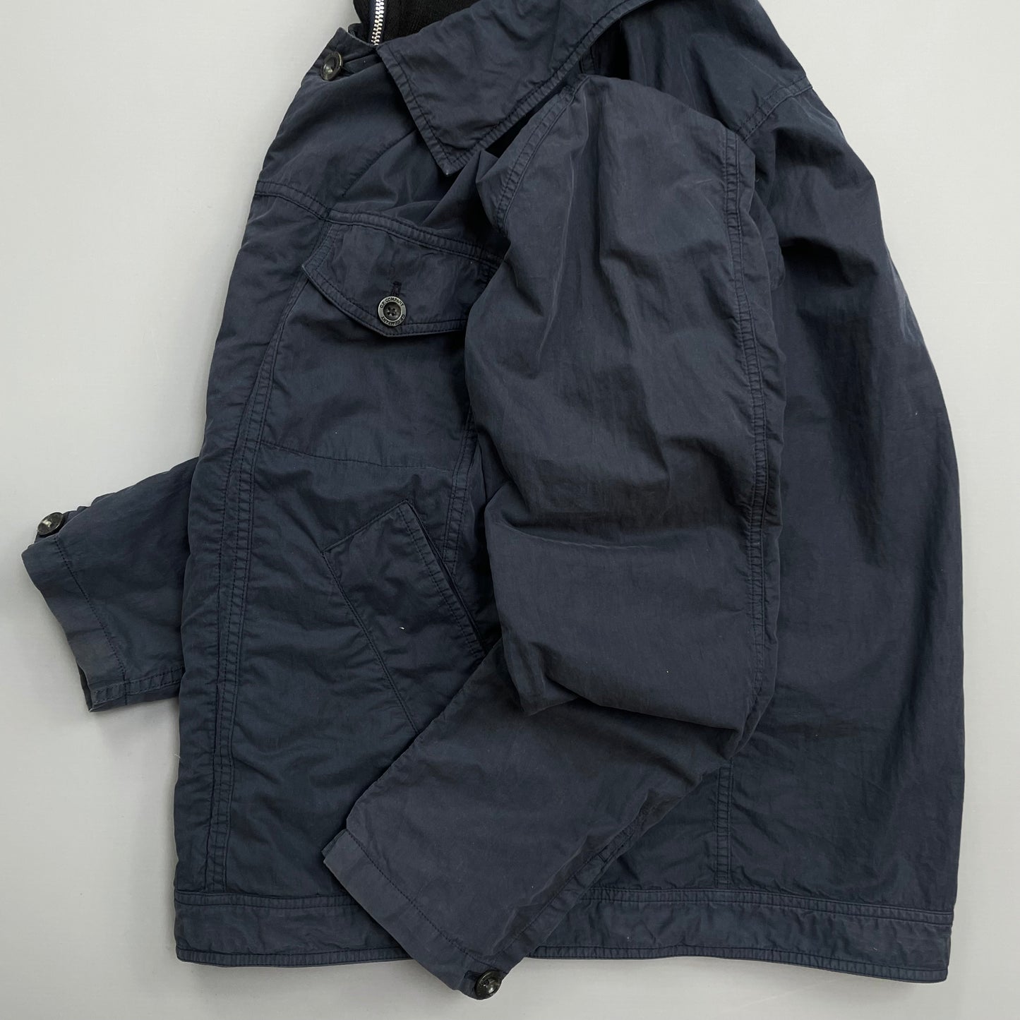C.P. Company Navy & Black AW10 Dual Layer Hooded Jacket