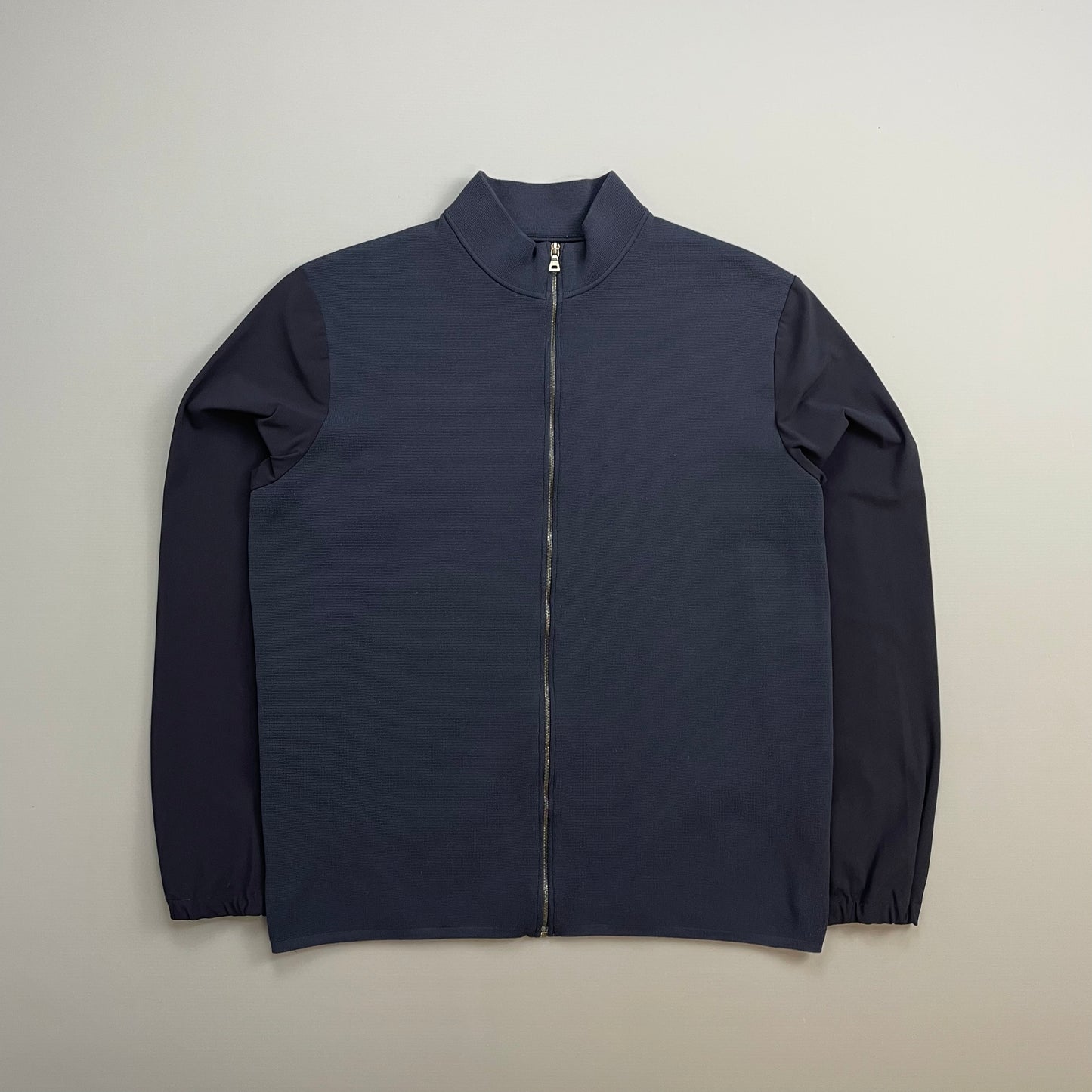 Prada Sport Navy SS00 Lightweight Zip-Through Nylon Panelled Jacket
