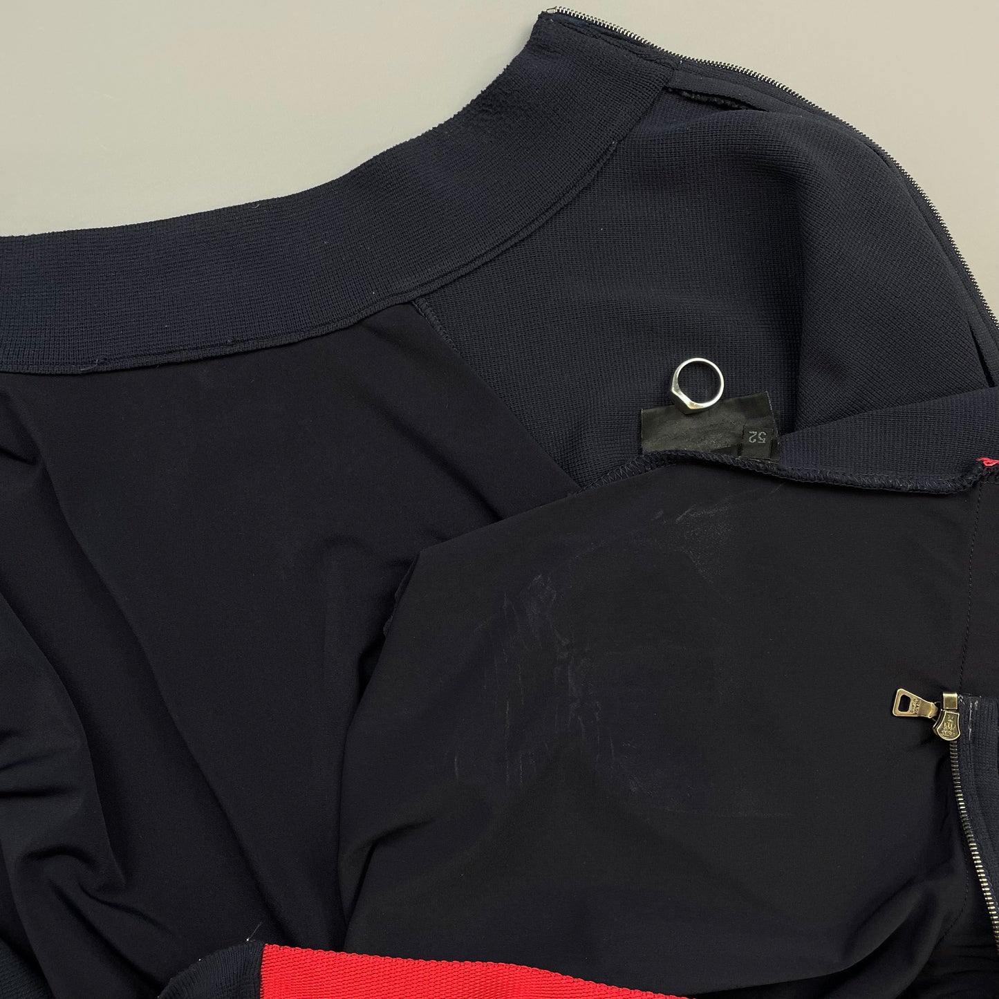 Prada Sport Navy SS00 Lightweight Zip-Through Nylon Panelled Jacket