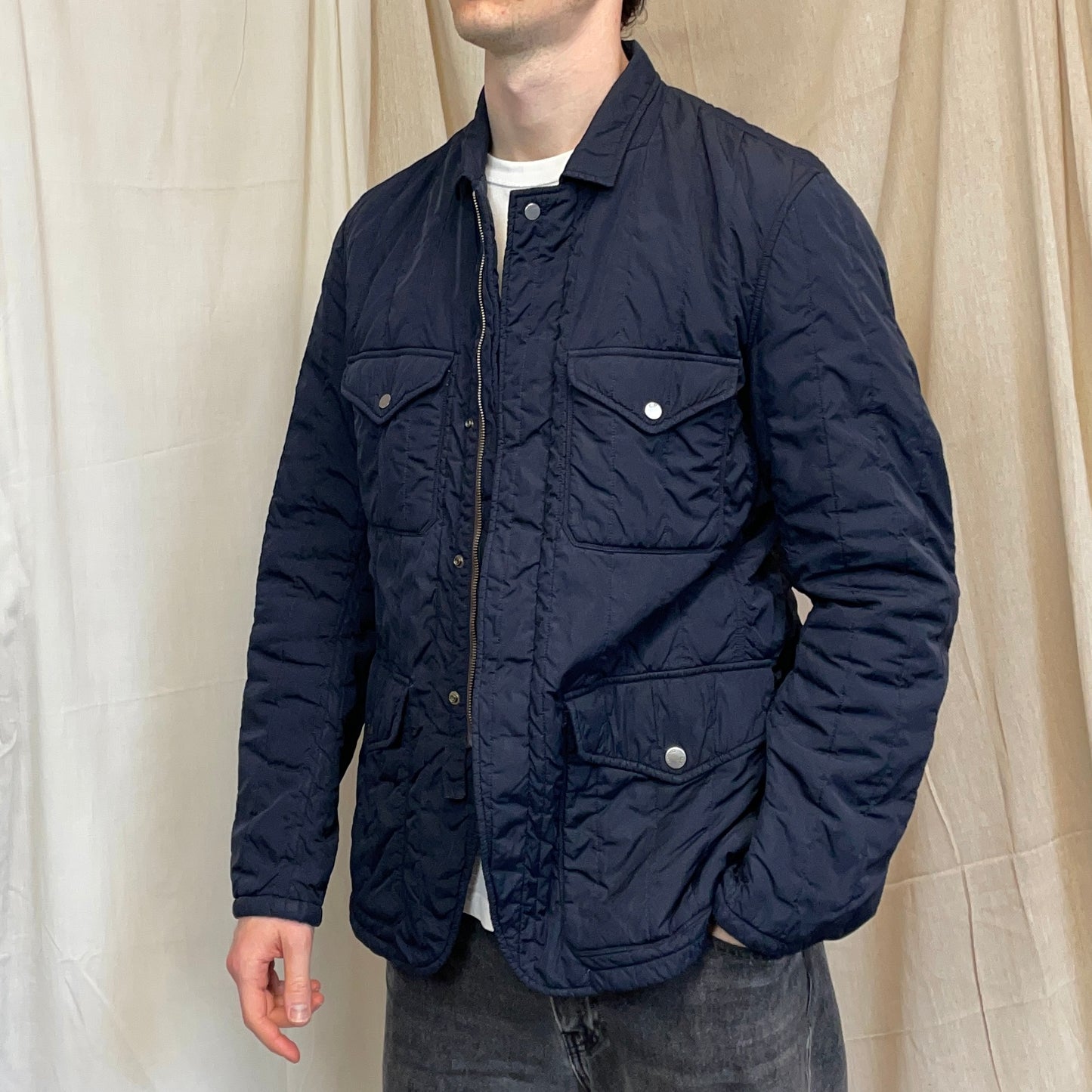 C.P. Company Navy AW08 Midweight Padded Nylon Field Jacket