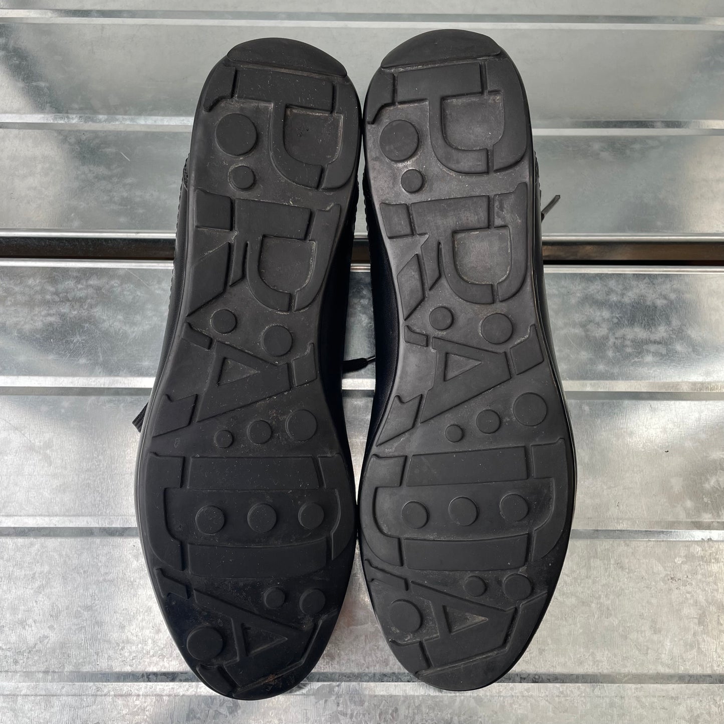 Prada Sport Black 2014 Leather Low Profile Trainers
