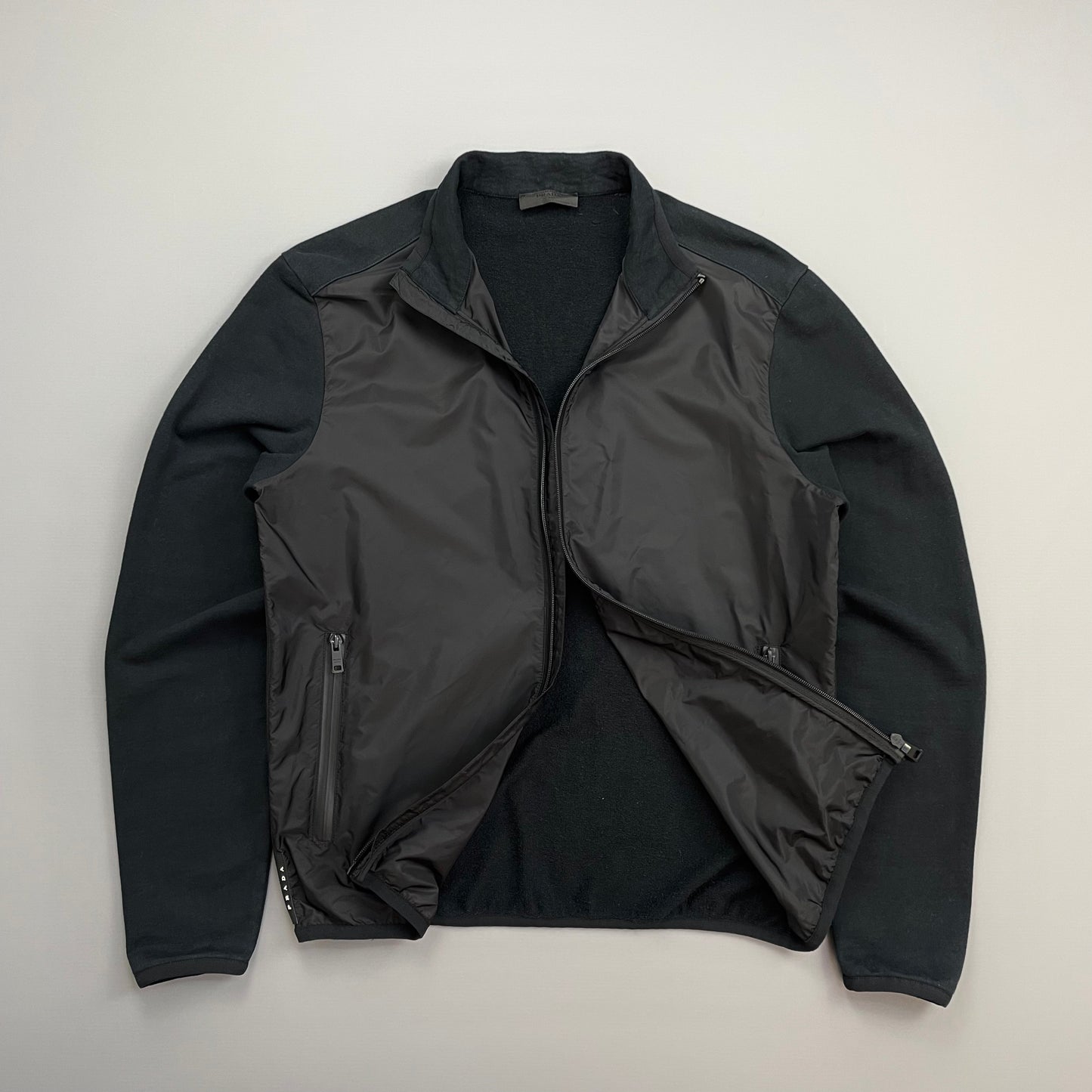 Prada Black 2019 Nylon Panelled Track Jacket