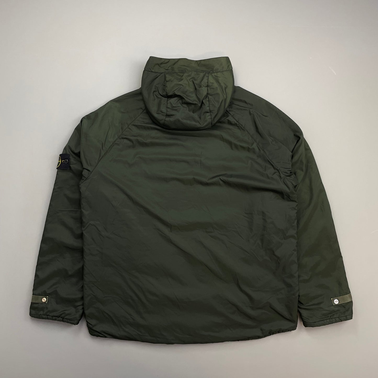 Stone Island Forest Green SS00 Lined Hooded Nylon Paul Harvey Jacket