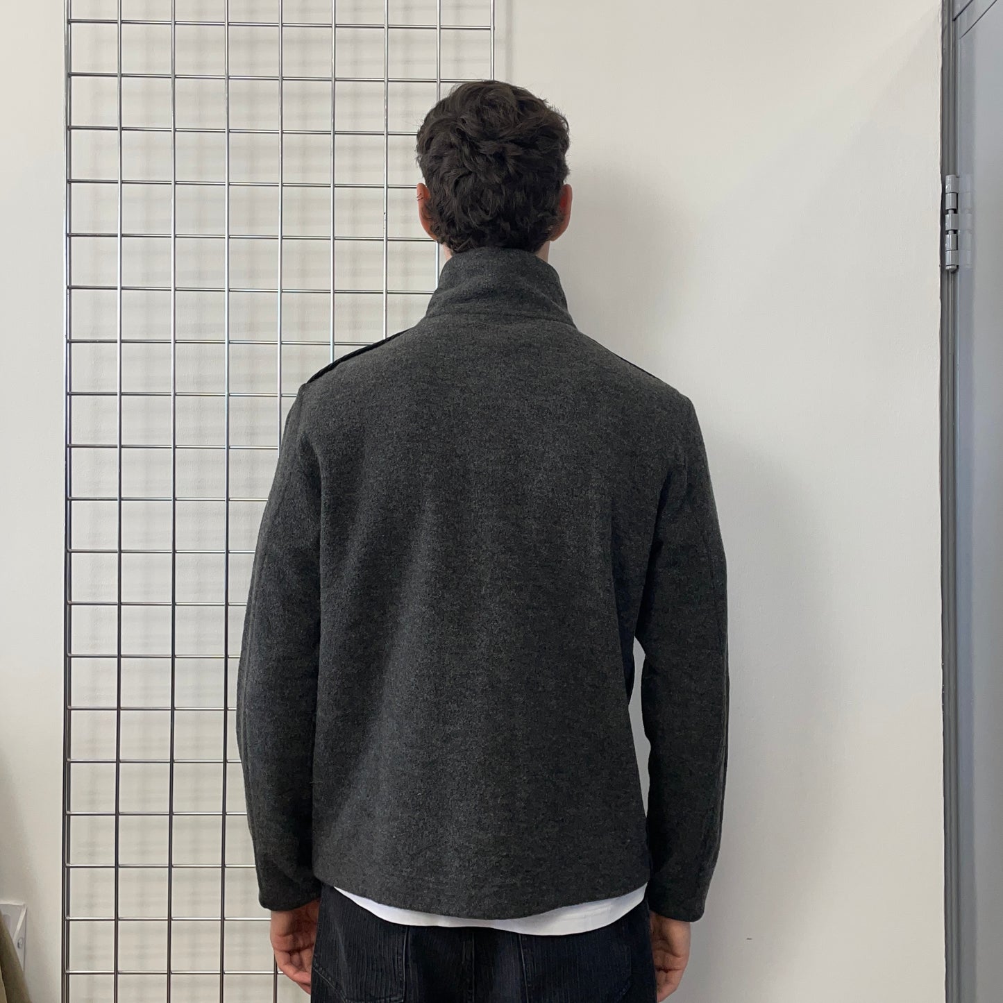 Prada Sport Grey 00s Wool Blend Jacket