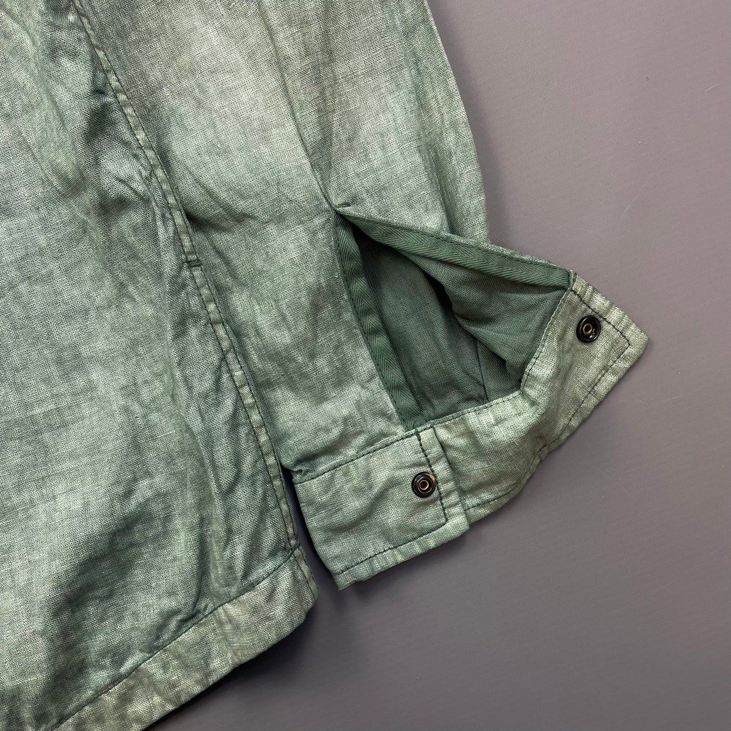 Stone Island Green SS14 Lino Flax Overshirt Jacket