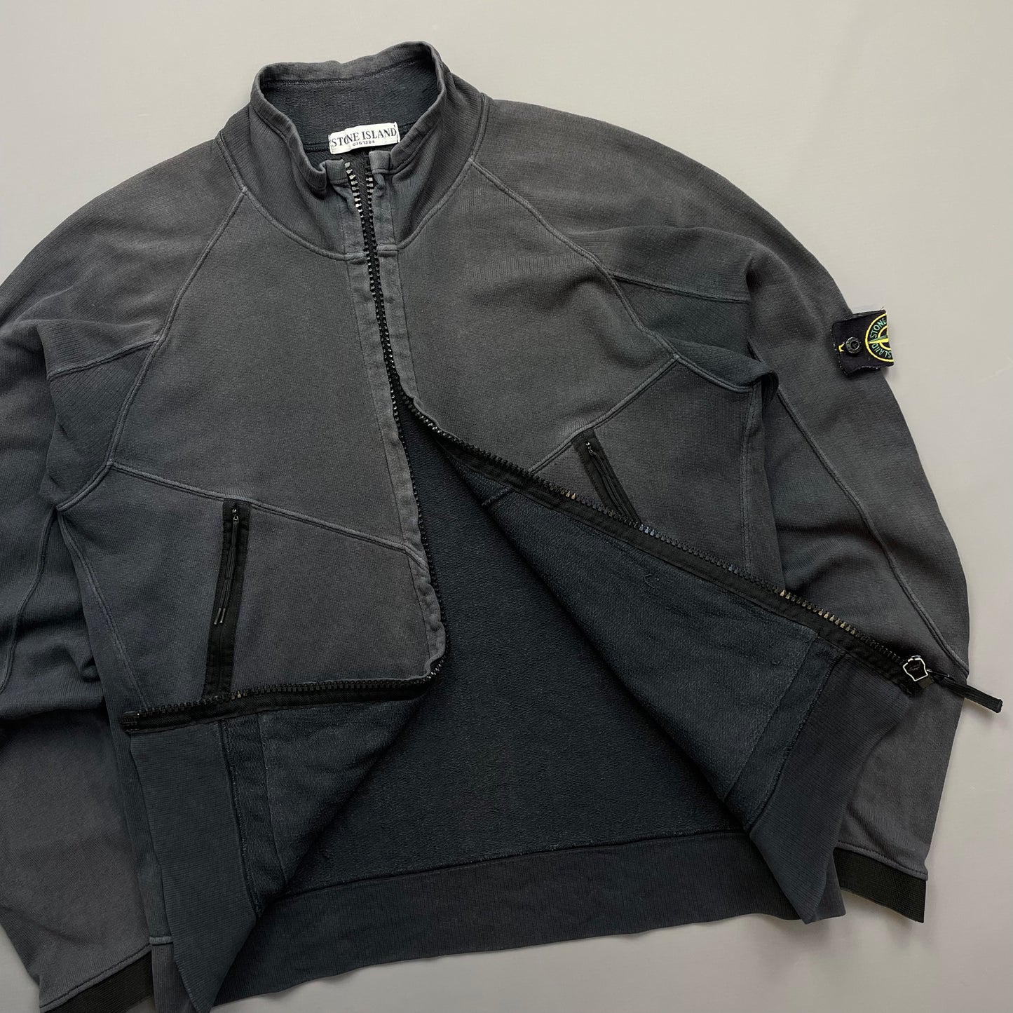 Stone Island Grey SS06 Lightweight Cotton Zip-Through Jacket