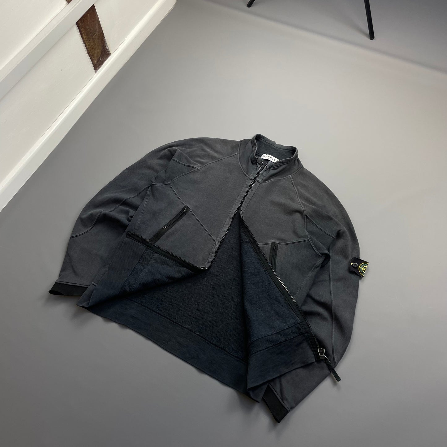 Stone Island Grey SS06 Lightweight Cotton Zip-Through Jacket