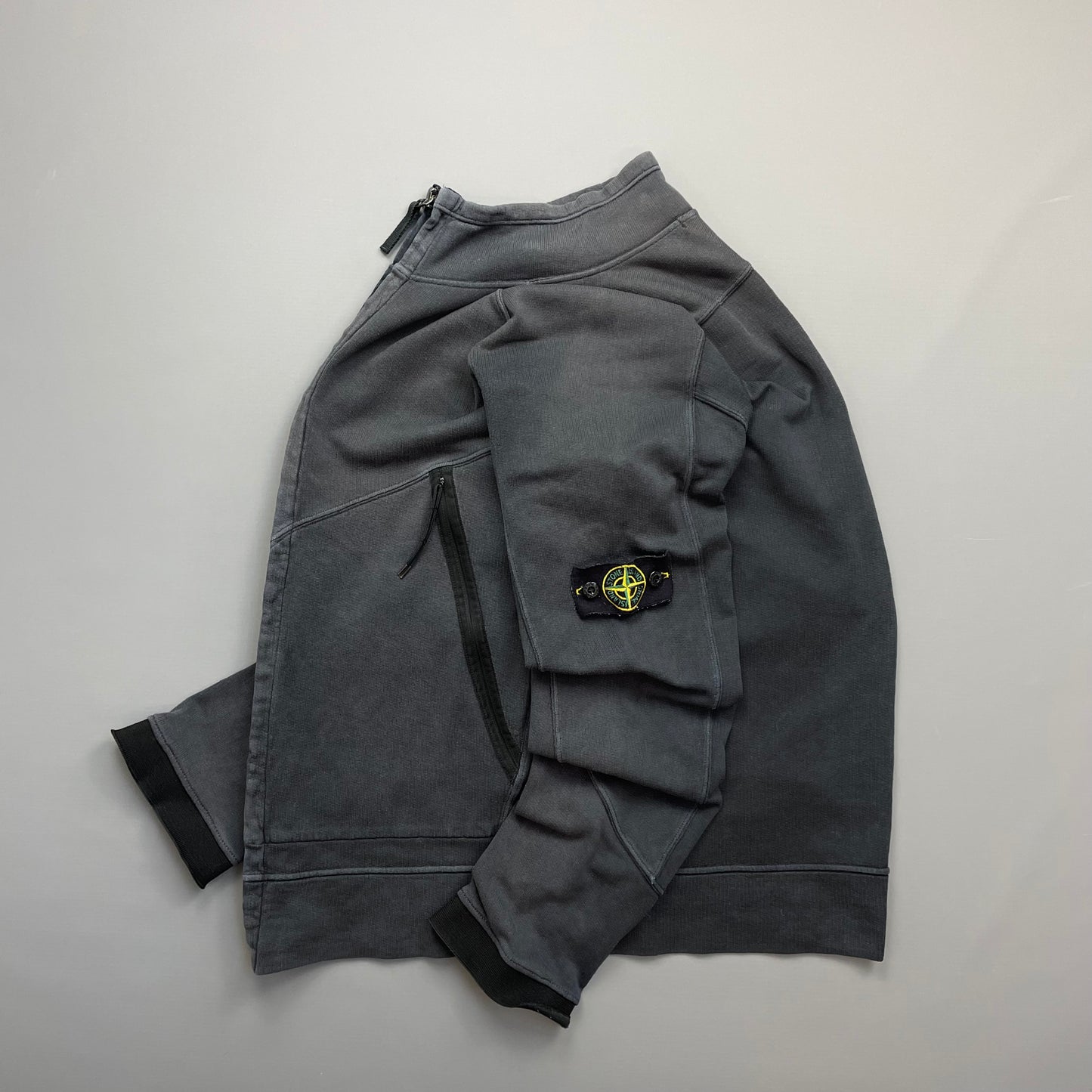 Stone Island Grey SS06 Lightweight Cotton Zip-Through Jacket