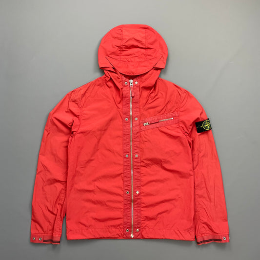Stone Island Red Spalmatura Nylon Hooded Jacket SS09