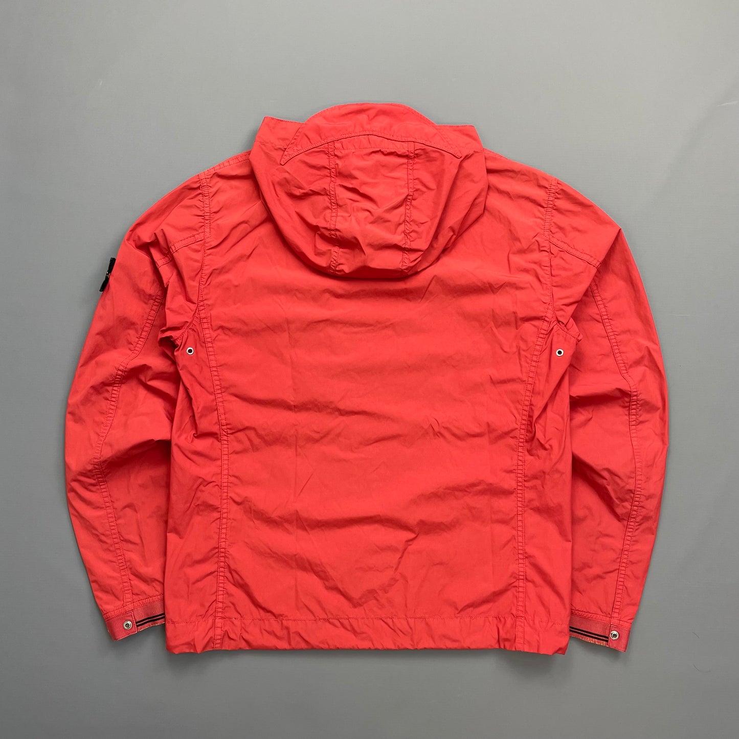 Stone Island Red Spalmatura Nylon Hooded Jacket SS09