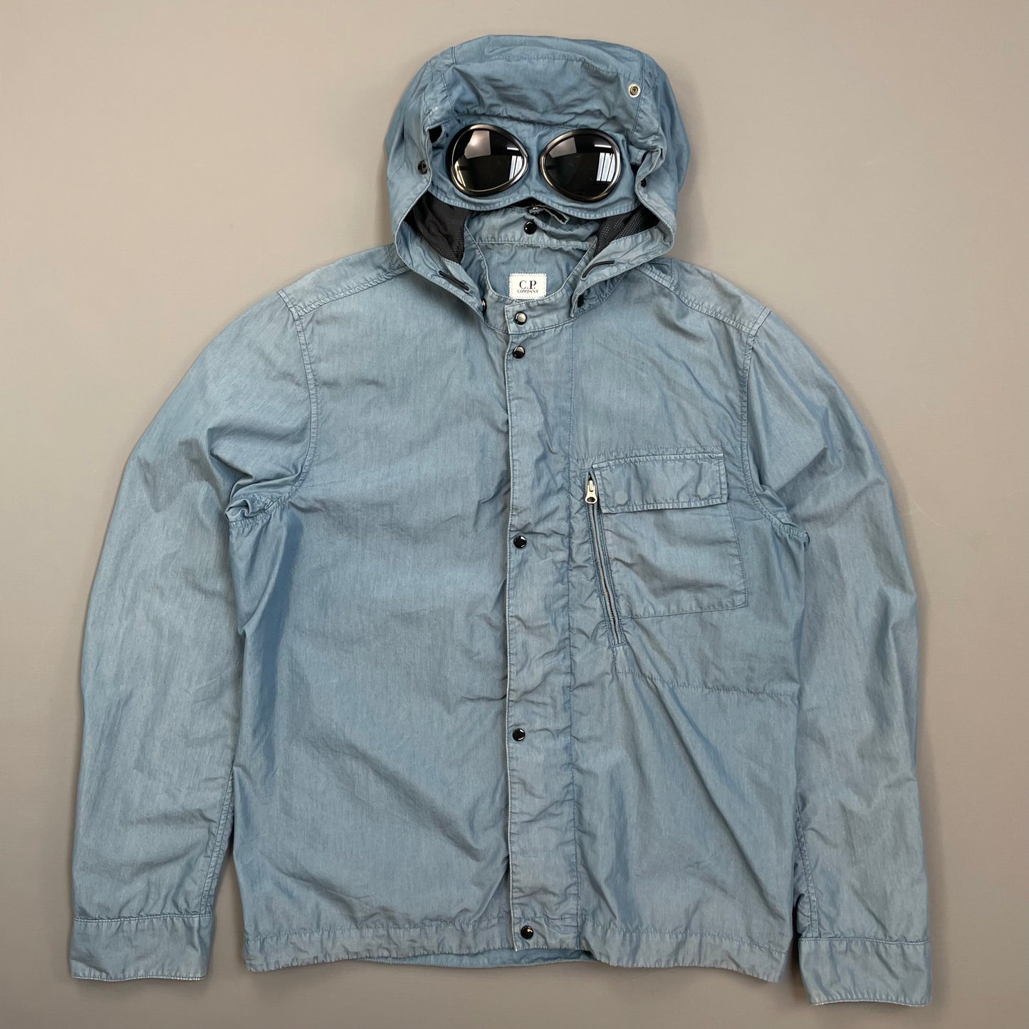 C.P. Company Blue 50 Fili Removable Hood Goggle Jacket