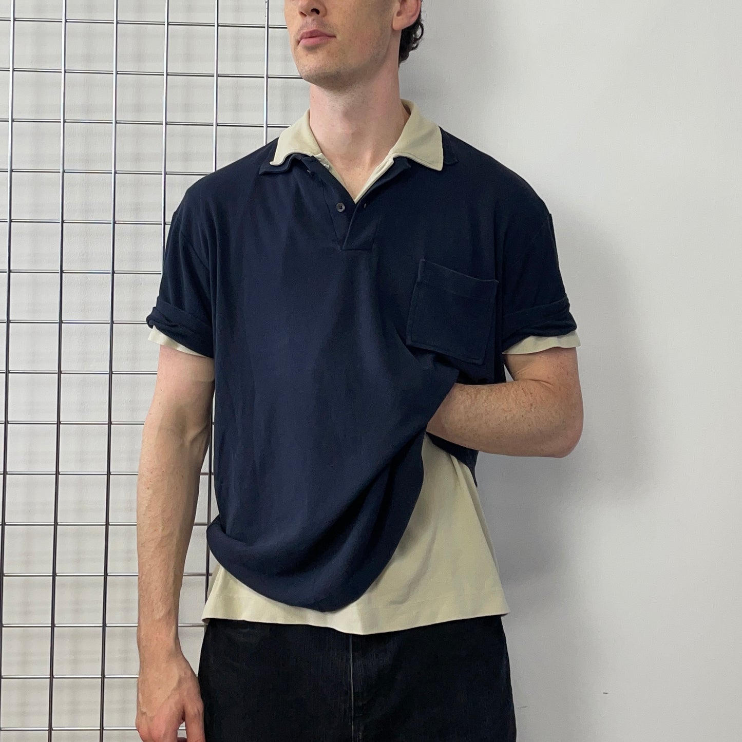 C.P. Company Navy SS99 Short Sleeve Polo Shirt