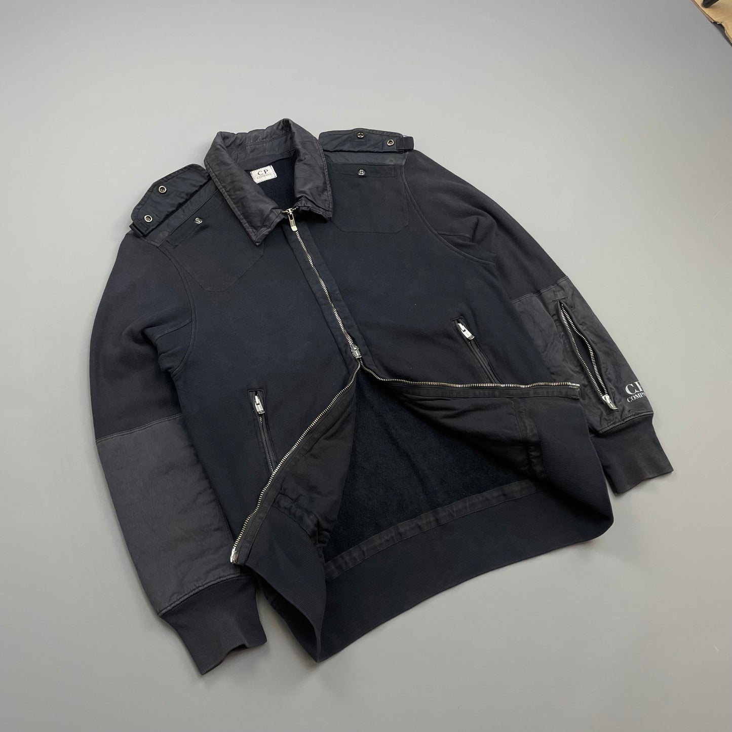 C.P. Company Navy SS07 Fleece Lined Cotton Military Style Jacket