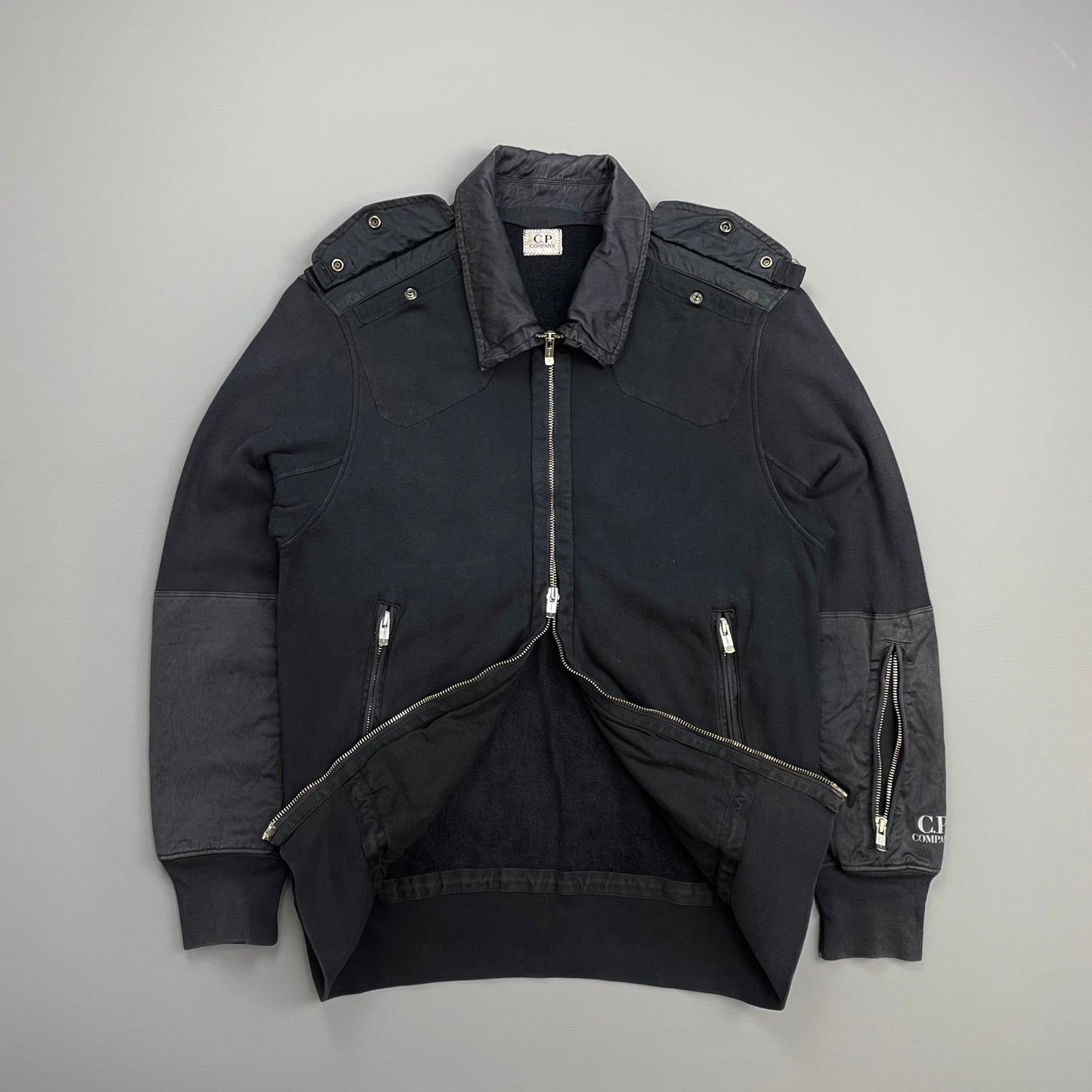 C.P. Company Navy SS07 Fleece Lined Cotton Military Style Jacket