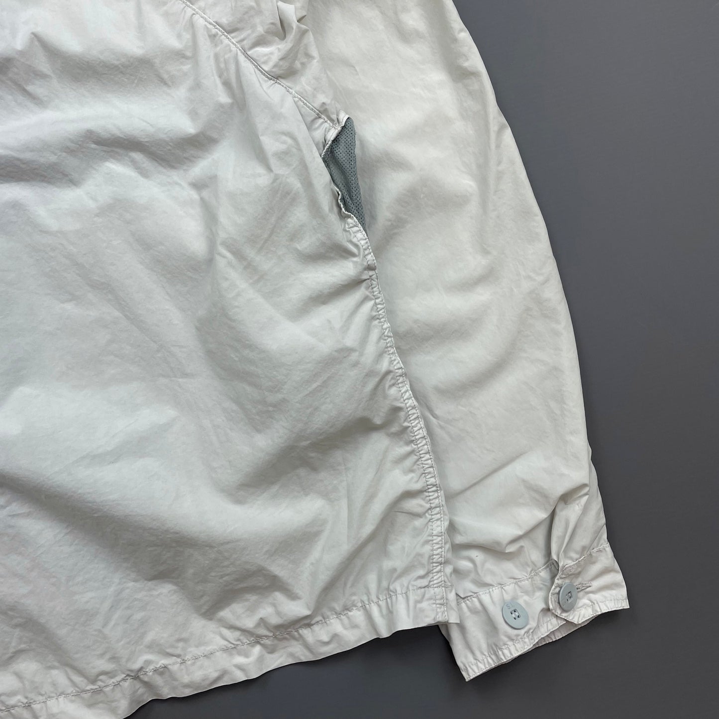 Stone Island Denims White SS07 Coated Cotton Lightweight Harrington Jacket