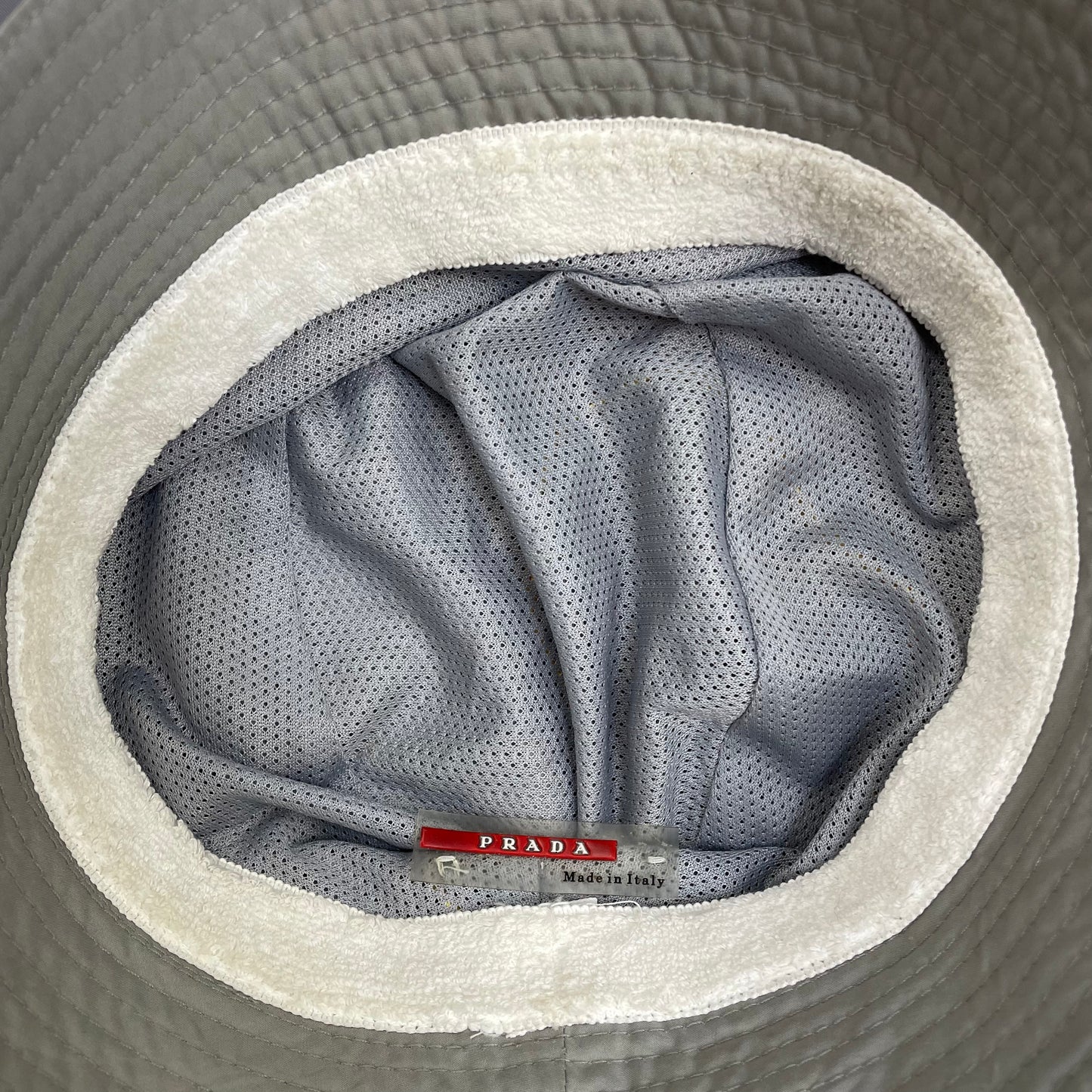 Prada Sport Grey 00s Bucket Hat