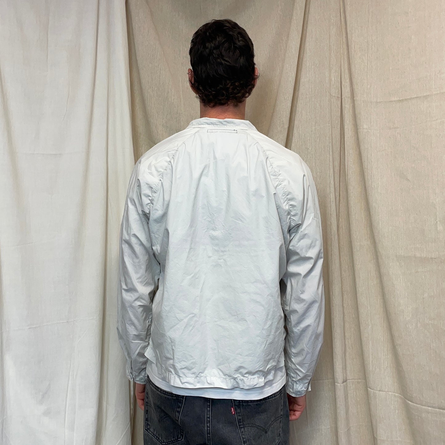 Stone Island Denims White SS07 Coated Cotton Lightweight Harrington Jacket