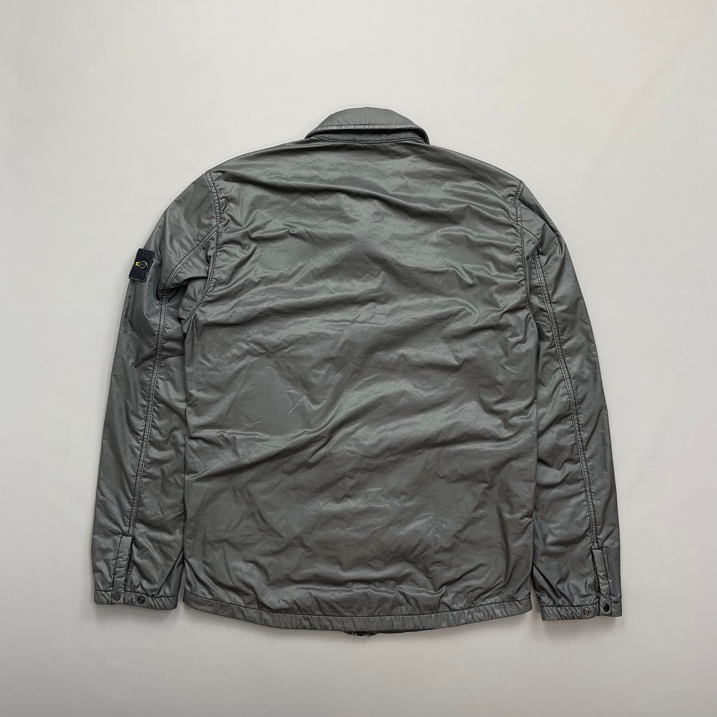 Stone Island Grey AW20 Nylon Lamy Flock Overshirt Jacket