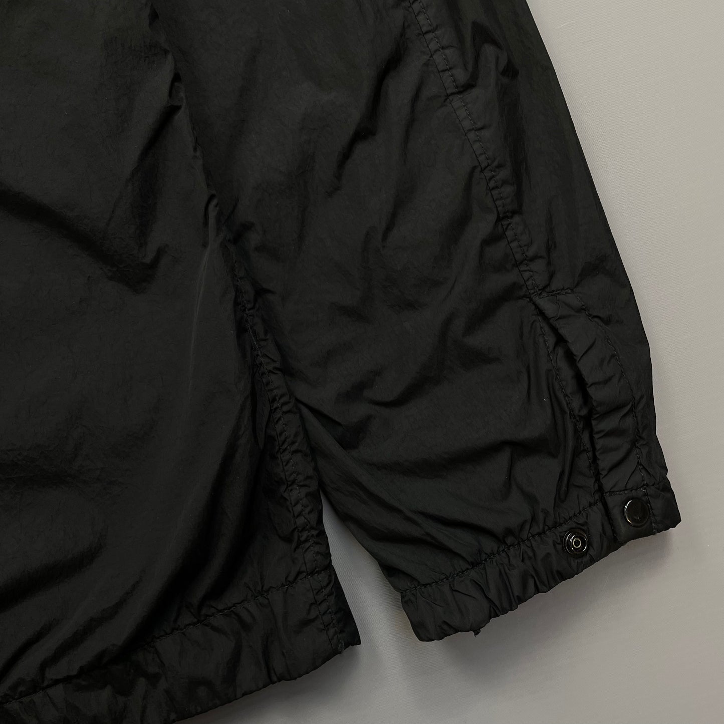 Stone Island Black AW19 Crinkle Reps Lined Overshirt Jacket