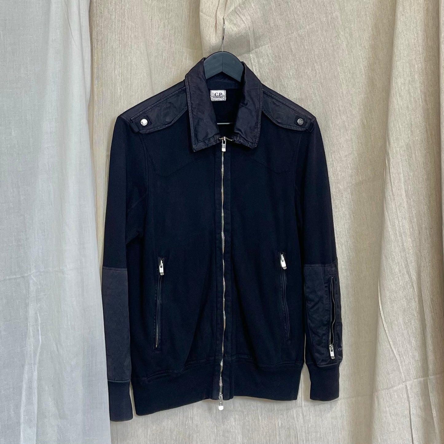 C.P. Company Navy SS07 Fleece Lined Cotton Military Style Jacket