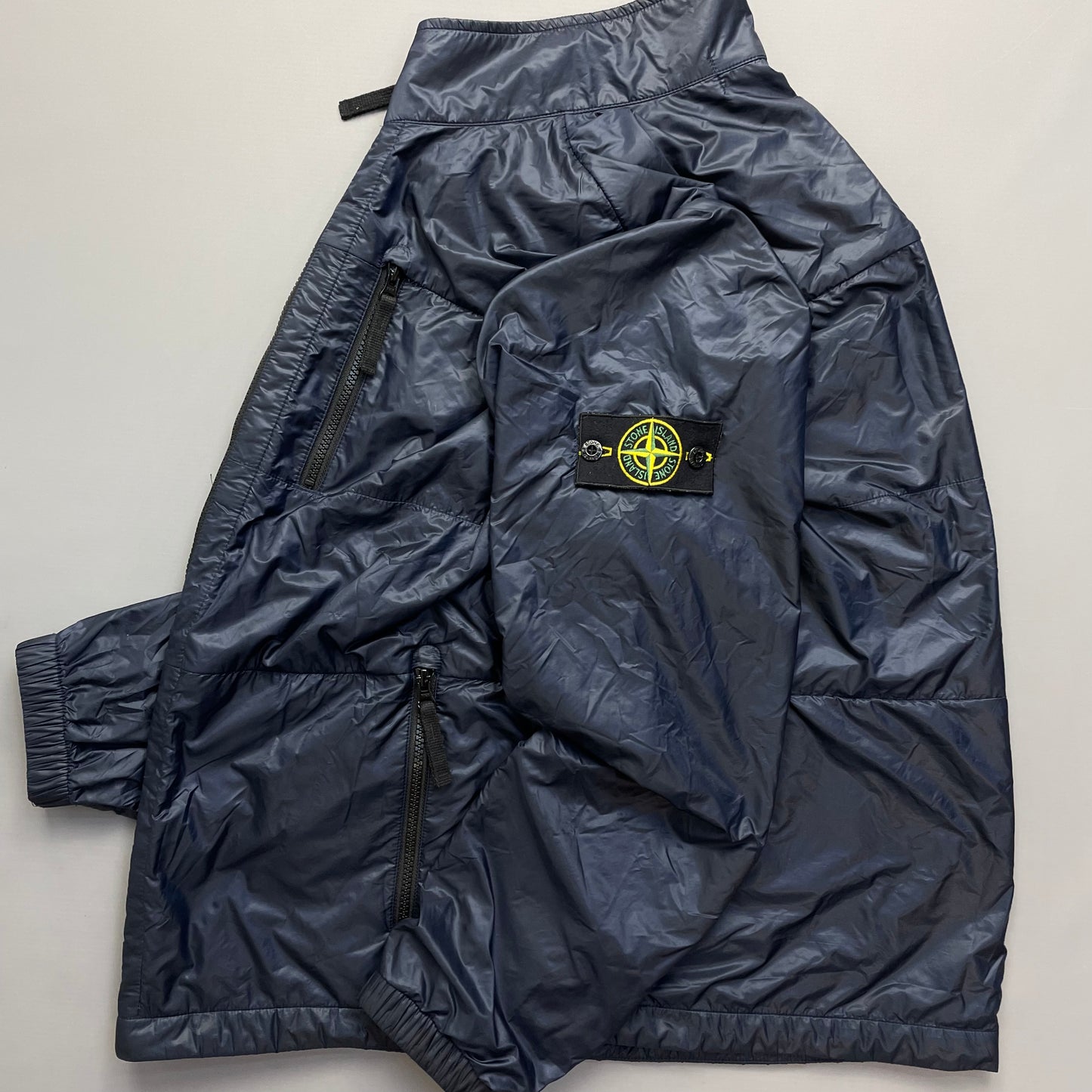 Stone Island Navy SS12 Micro Rip Stop 7 Den / Quilted Jacket