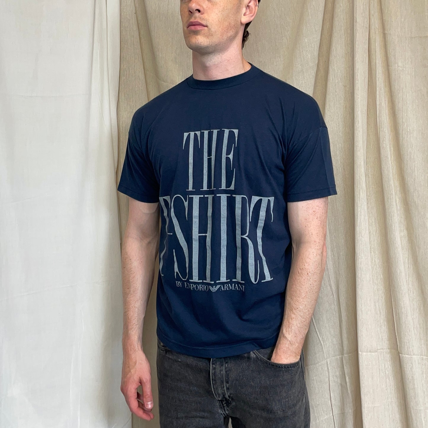 Emporio Armani Navy 90s "The T-Shirt" Vintage Tee