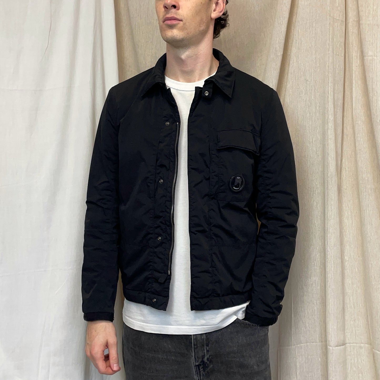 C.P. Company Black Nylon Nycra Padded Jacket