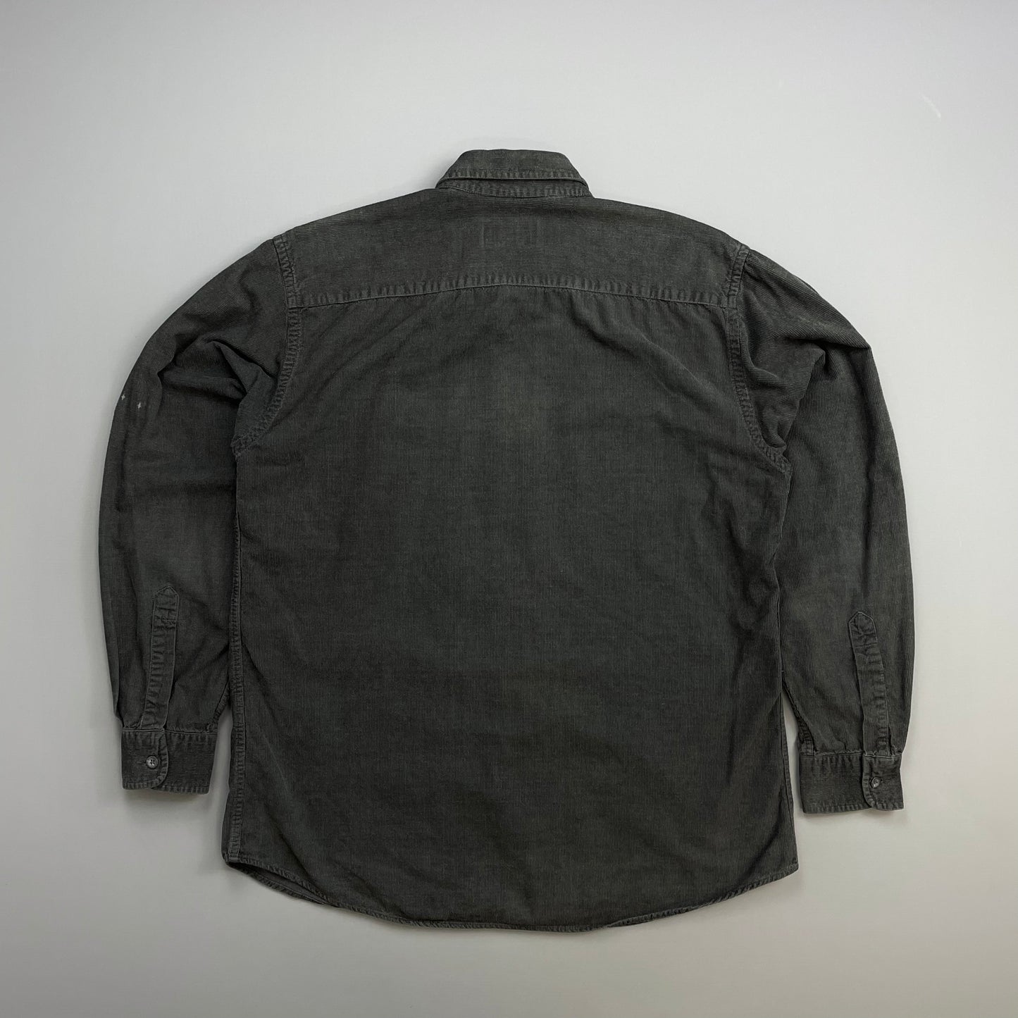 Armani Jeans Grey 90s Fine Cord Shirt