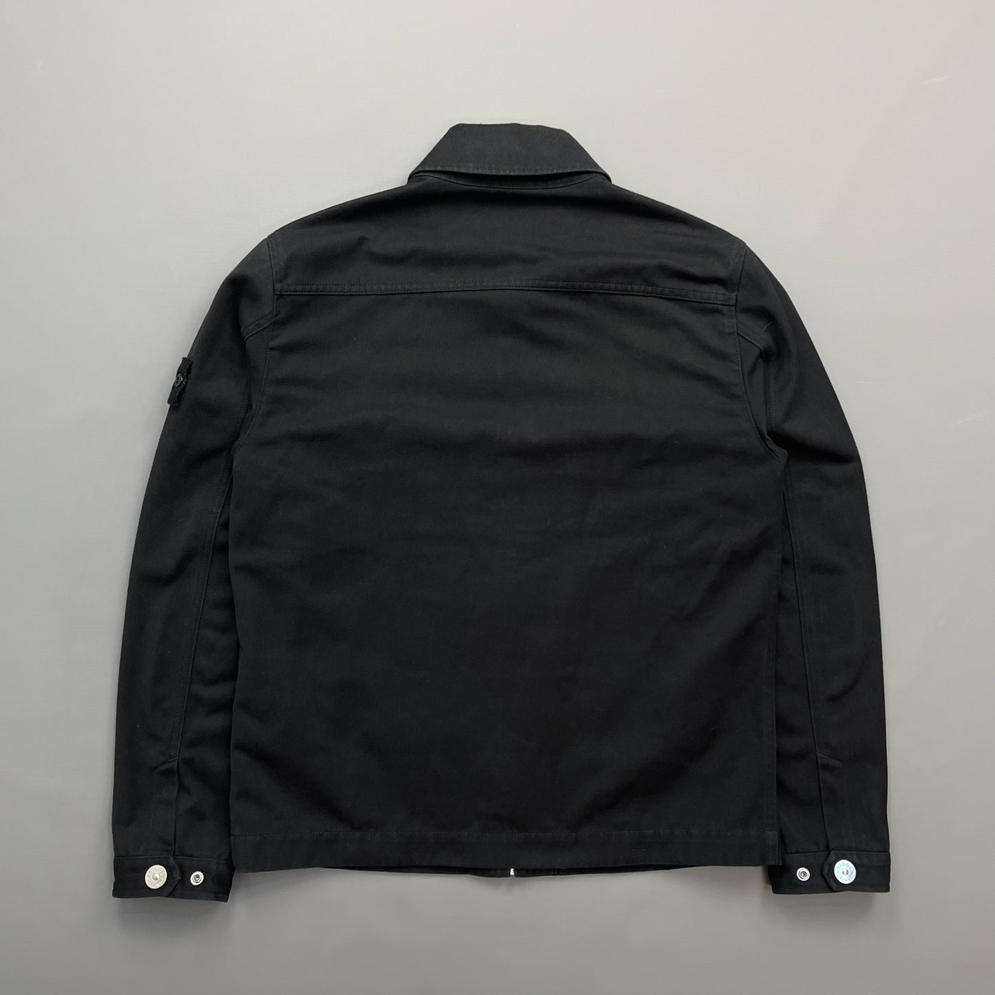 Stone Island Black SS22 Workwear R-Garbadine 3/1 Zip-Through Jacket