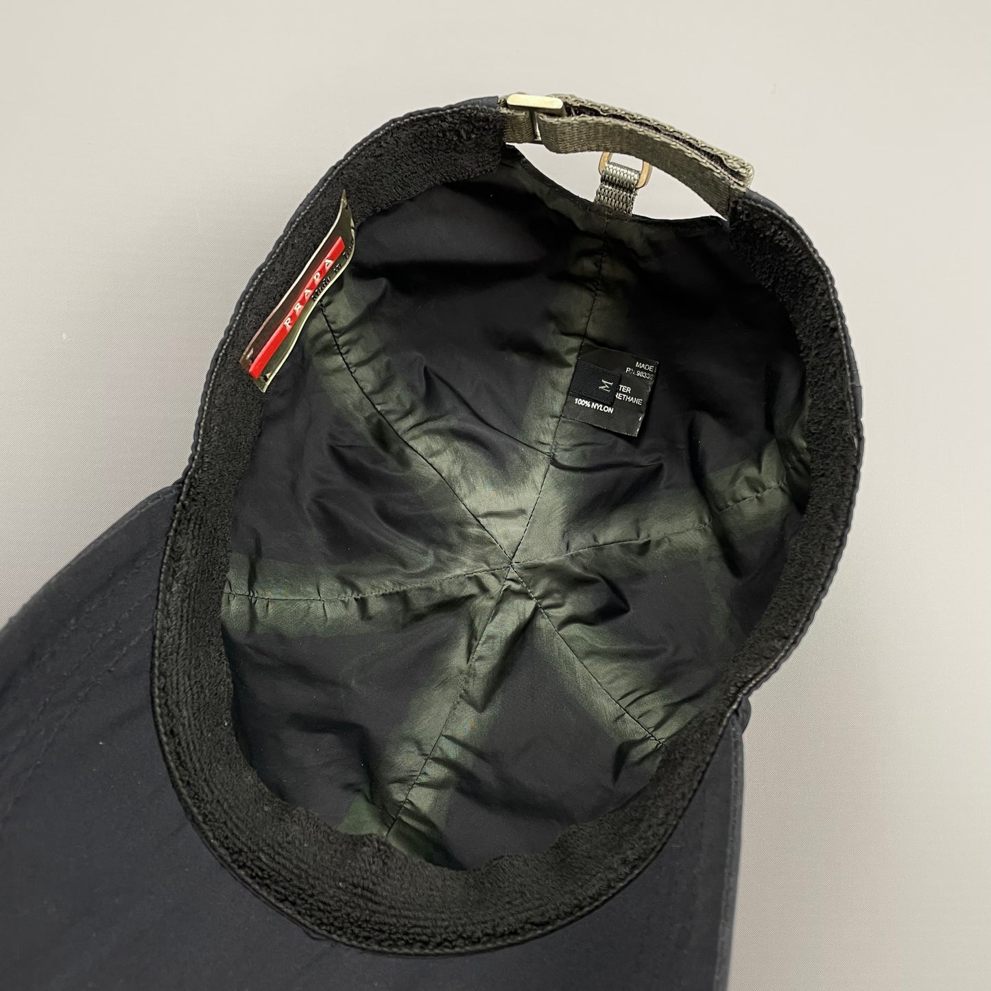 Prada Sport Navy 00s Technical Strap Cap
