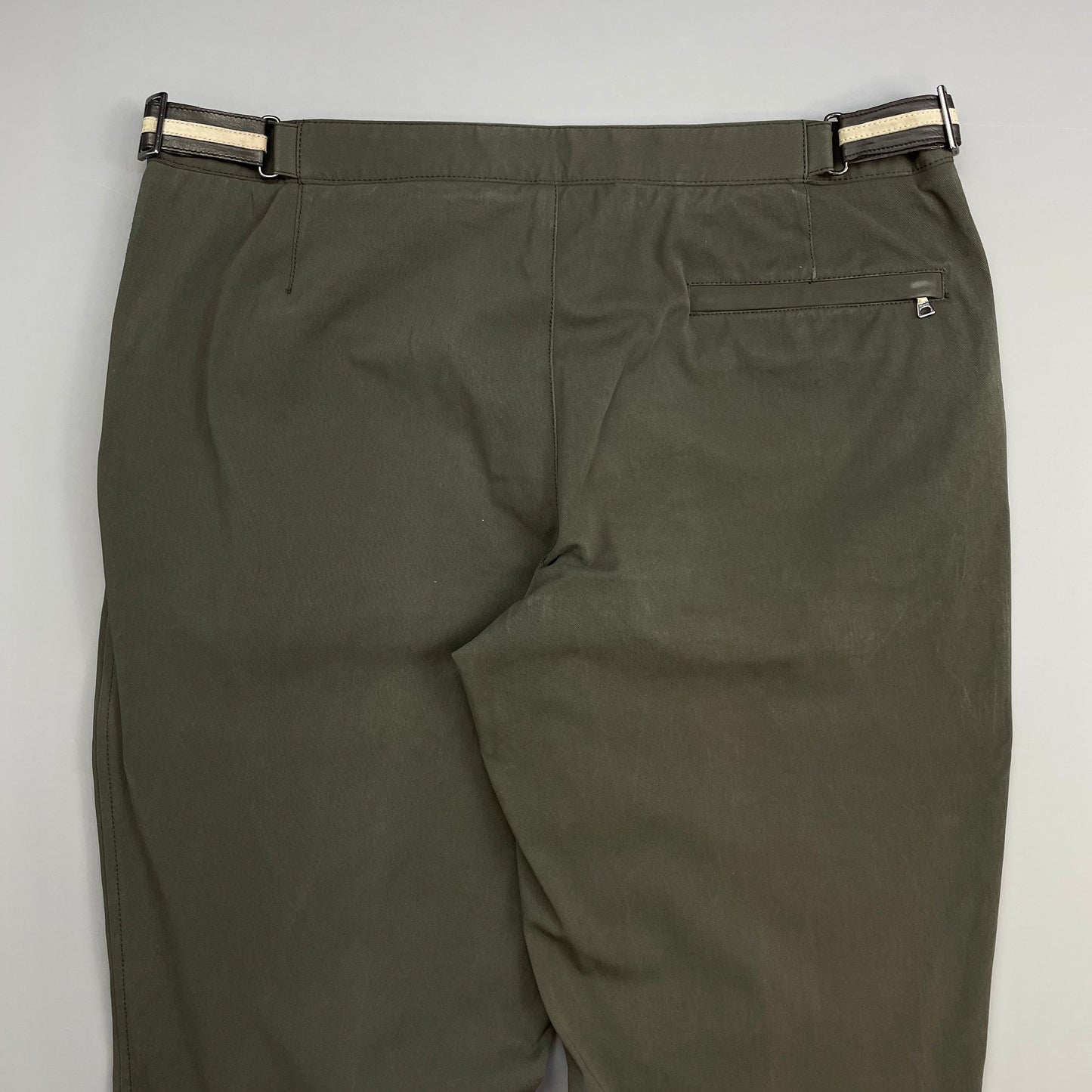 Prada Sport Grey 00s Wide Leg Adjustable Waist Trousers
