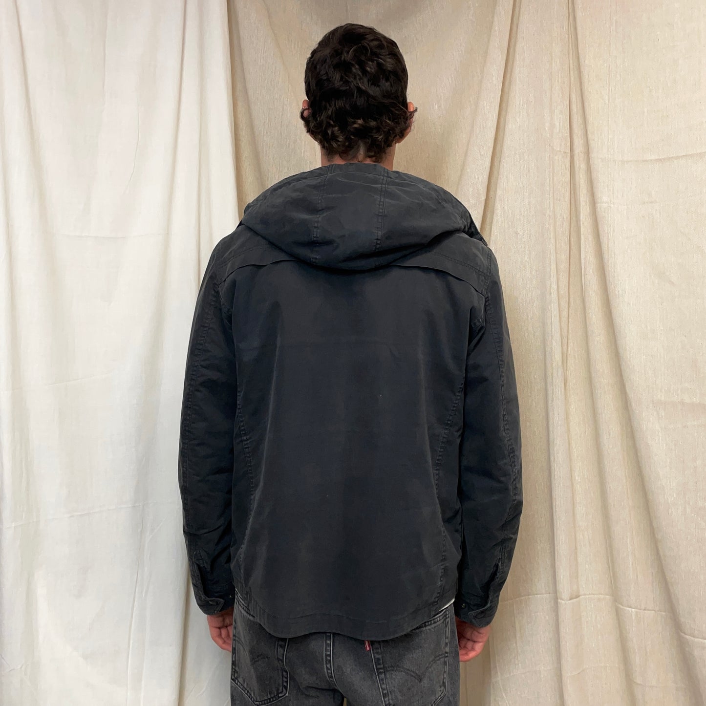 C.P. Company Black Multi-Pocket MTP Liner Hooded Jacket